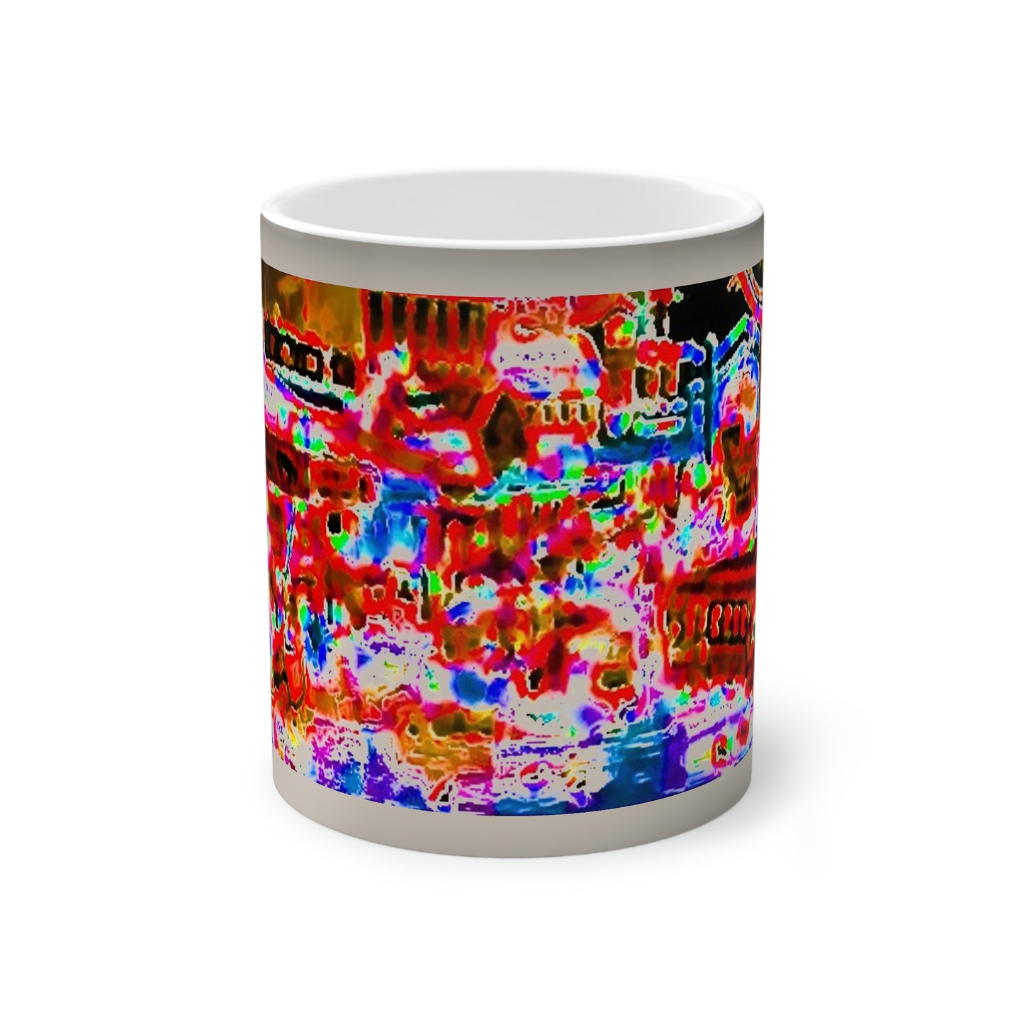 Color-Changing Mug, 11oz ... "No.9 Fishermen's Grotto - Fishermen's Wharf, SF, California" ... Family Archives: 1970's ... Original Works ...