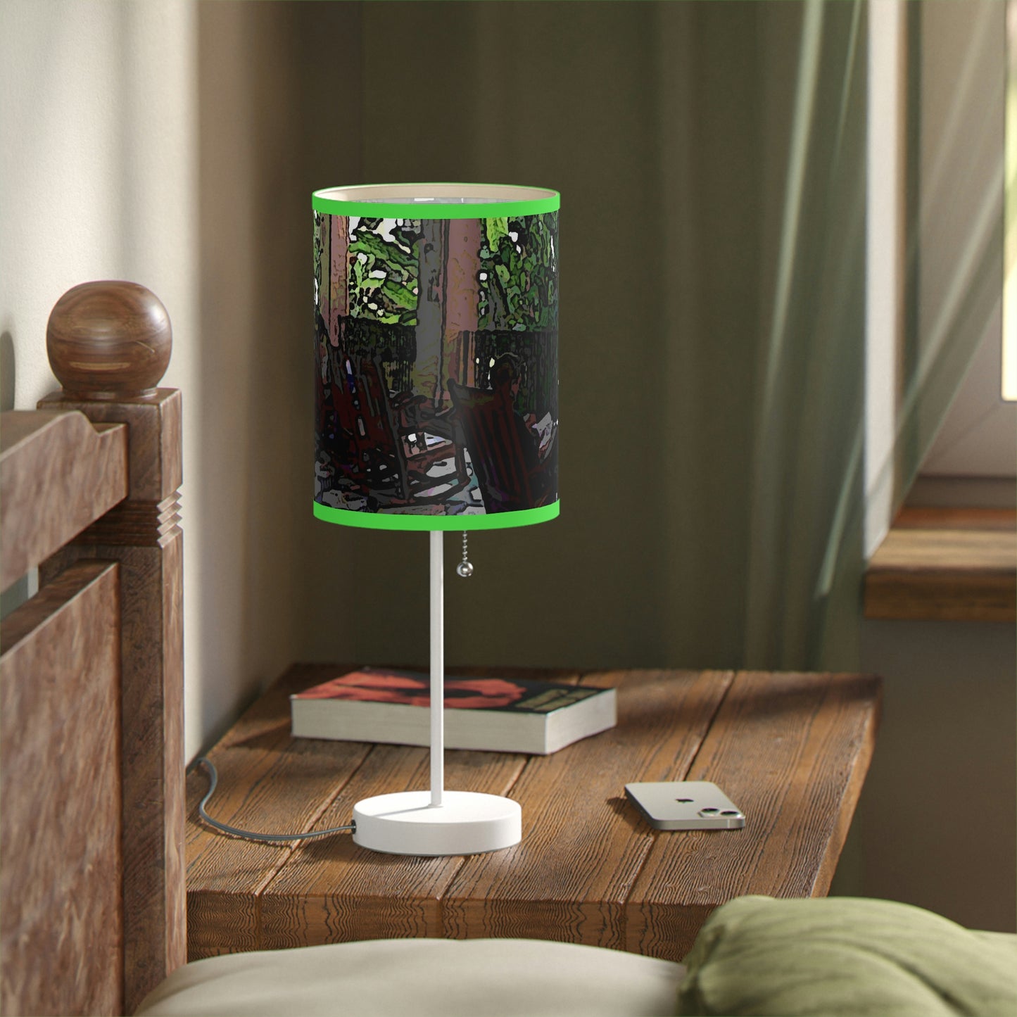 Lamp on a Stand, US|CA plug ...Lanai & Rocking Chairs At: 'The Pink Palace' ... The Royal Hawai'ian ... Honolulu, HI ... '27Oct2014' ... Original Works ...