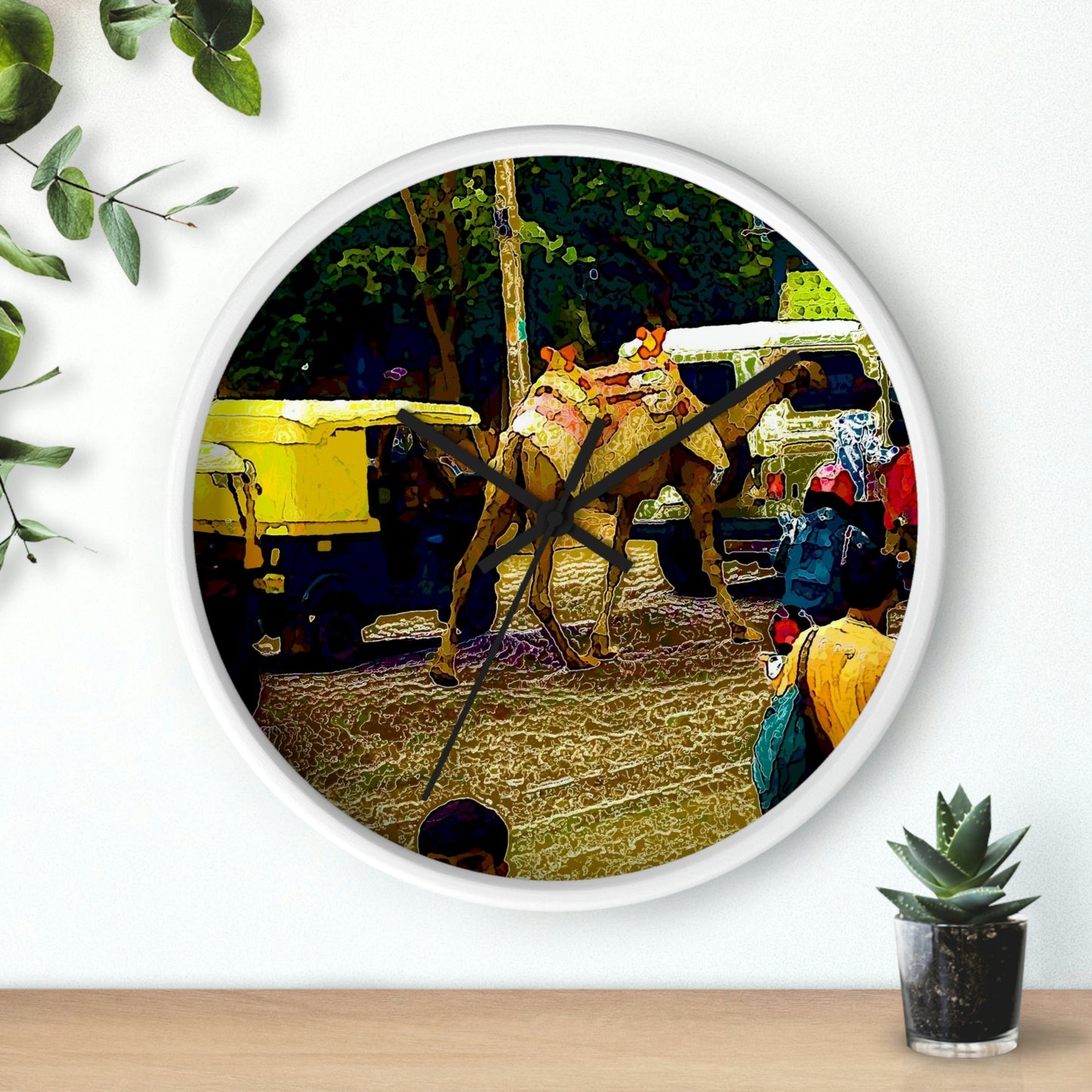 Wall clock ... "Truckin'-Up-To-Buffalo ... 'Oops - Wrong Country' ... Truckin'-Up-To-New Delll -'E' ... " ... (Delhi, India) ... 5July2007. Original Works ...