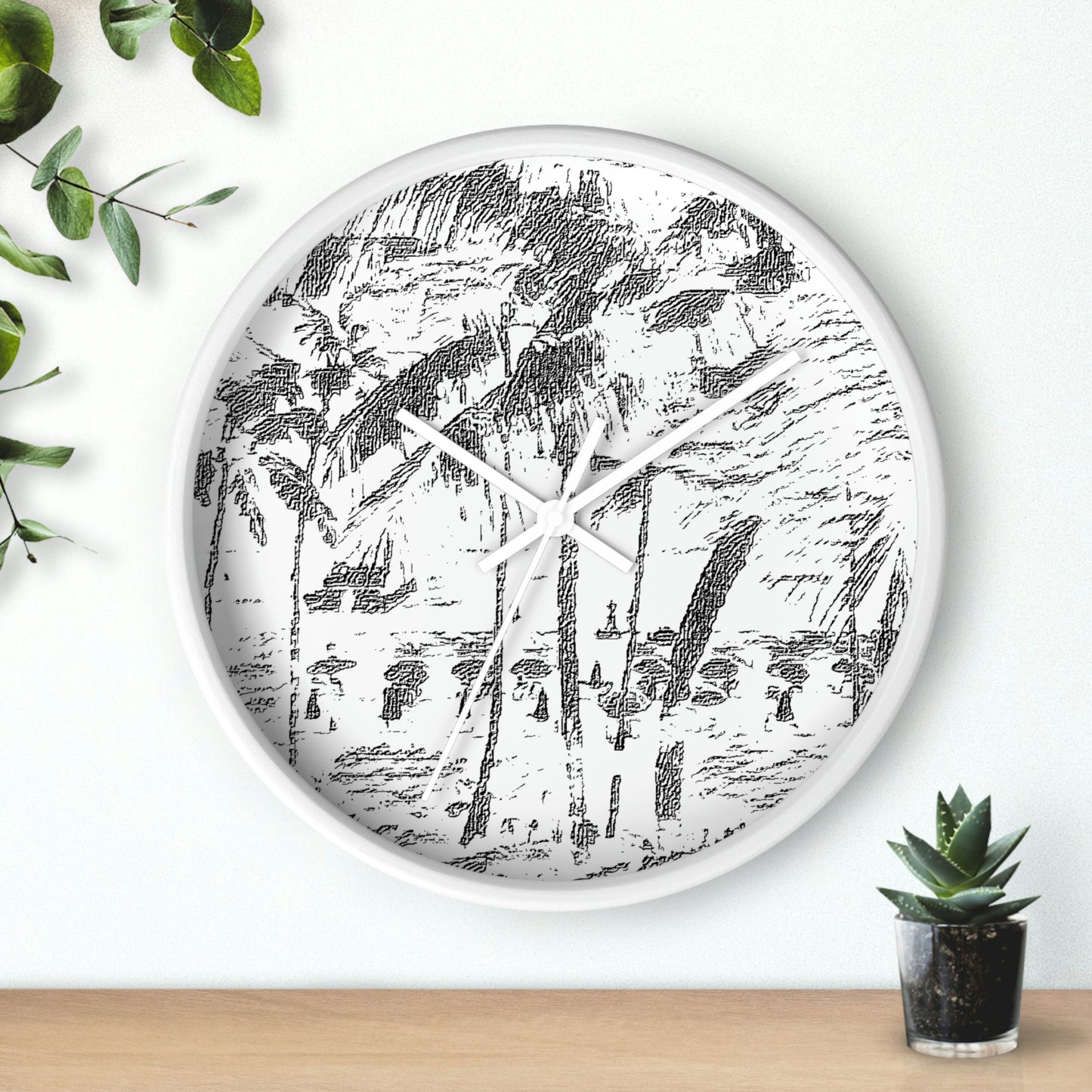 Wall Clock ... "The Royal Hawai'ian: Waikiki Beach_Beach" ... Honolulu, HI ... Ocotber 2014 (Halloween) ... Original Works ...