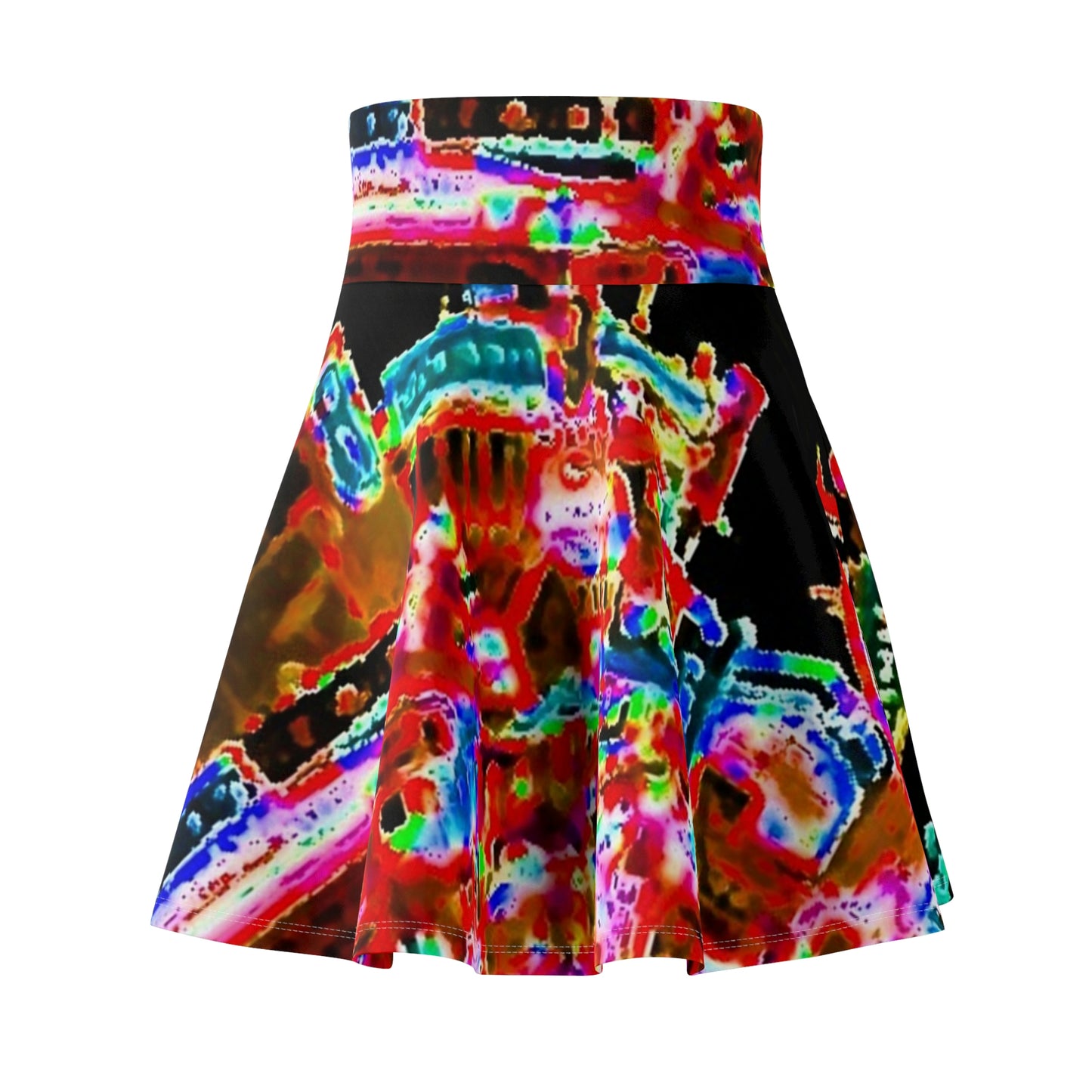 Women's Skater Skirt ... "No.9 Fishermen's Grotto - Fishermen's Wharf, SF, California" ... Family Archives: 1970's ... Original Works ...