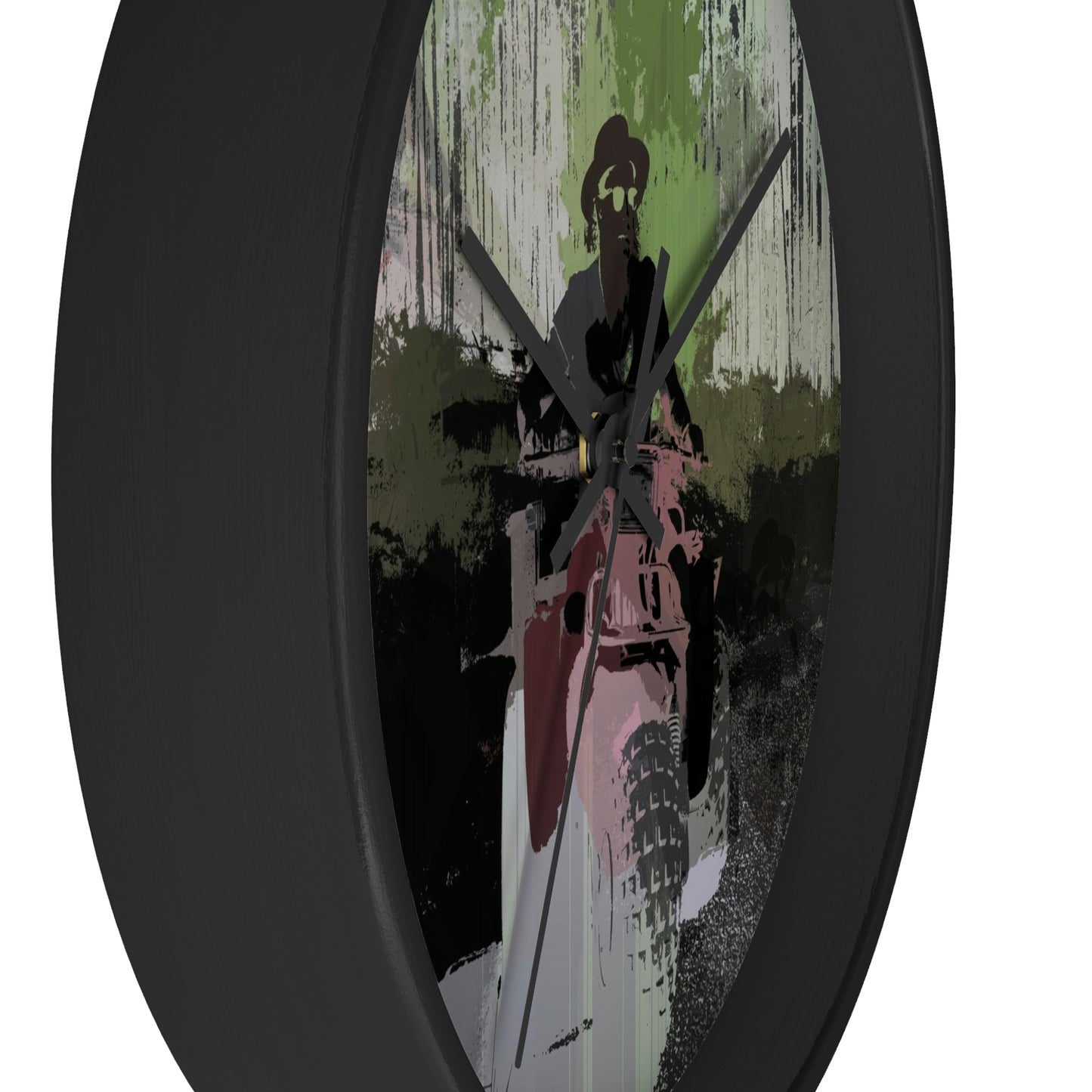 Wall clock ... 3-Wheeln' N' Groovin The Mountain Roads ... Central Idaho ... Original Works ...