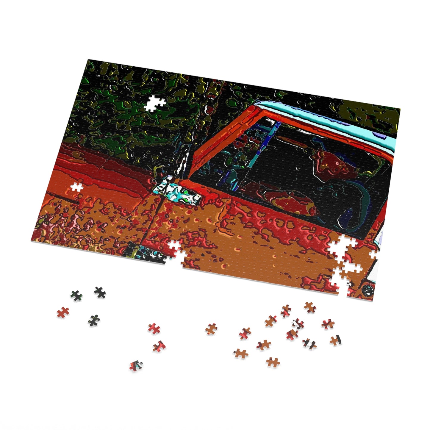 Jigsaw Puzzle (30, 110, 252, 500,1000-Piece) ... How-To-Drive-Idaho's-Mountain_Roads ... "Like A Professional'" ... "Truckin' Like The Doo-Dah-Man" ...