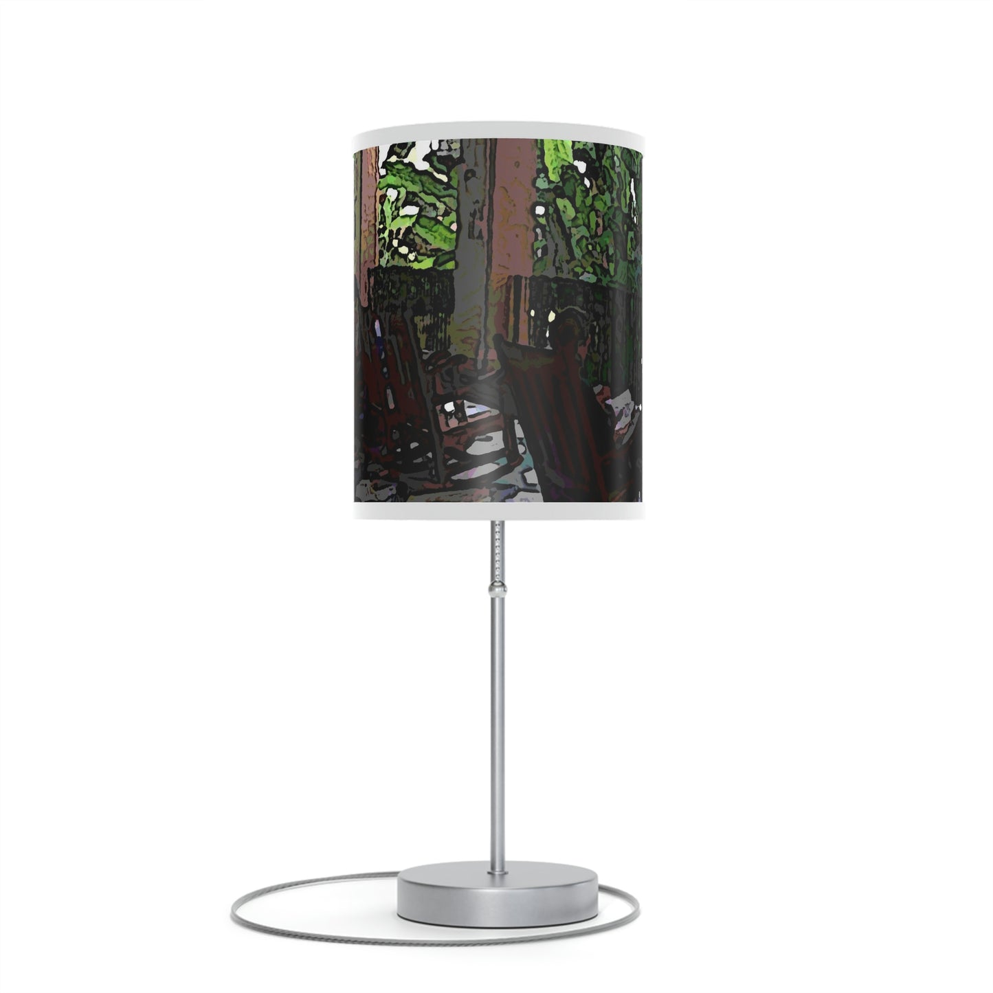Lamp on a Stand, US|CA plug ...Lanai & Rocking Chairs At: 'The Pink Palace' ... The Royal Hawai'ian ... Honolulu, HI ... '27Oct2014' ... Original Works ...
