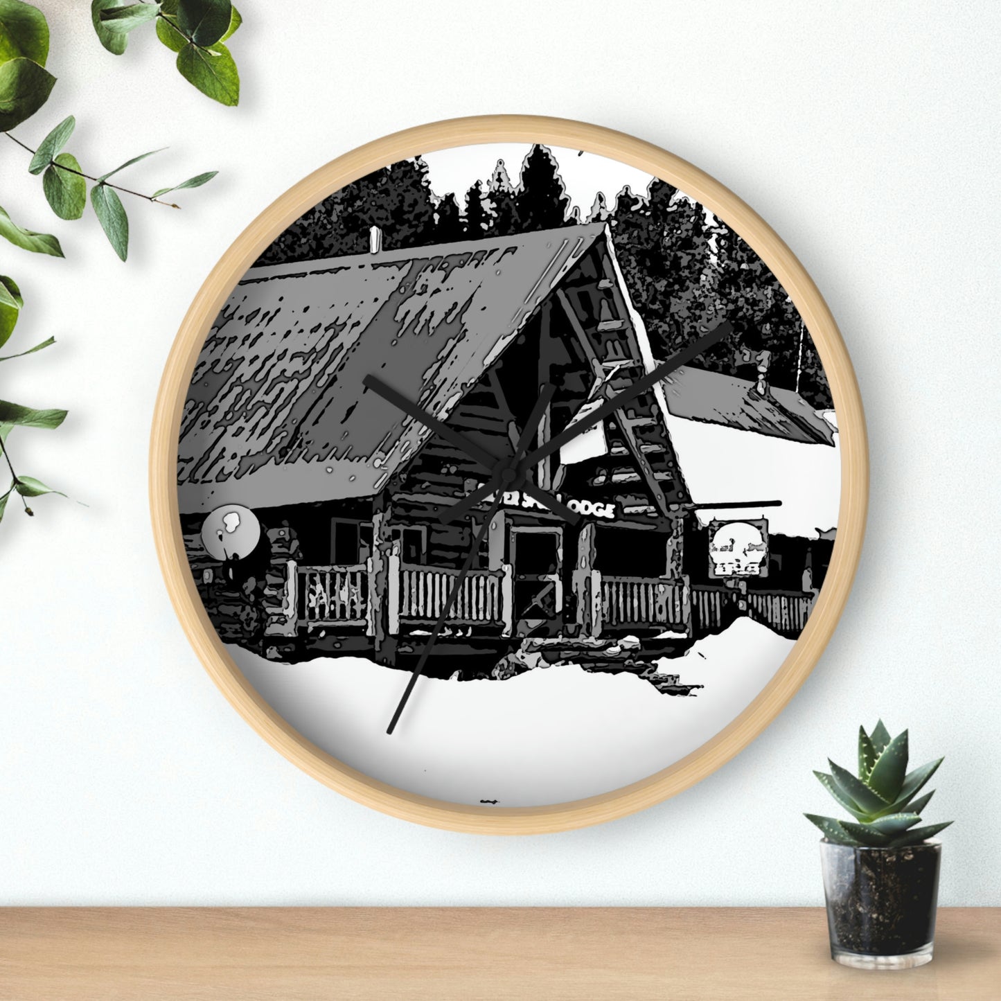 Wall clock ... A Beautiful Lodge & Back-Country Outfitter In A Mountain Town ... 'Dixie, Idaho, November 2022' ... Original Works ...