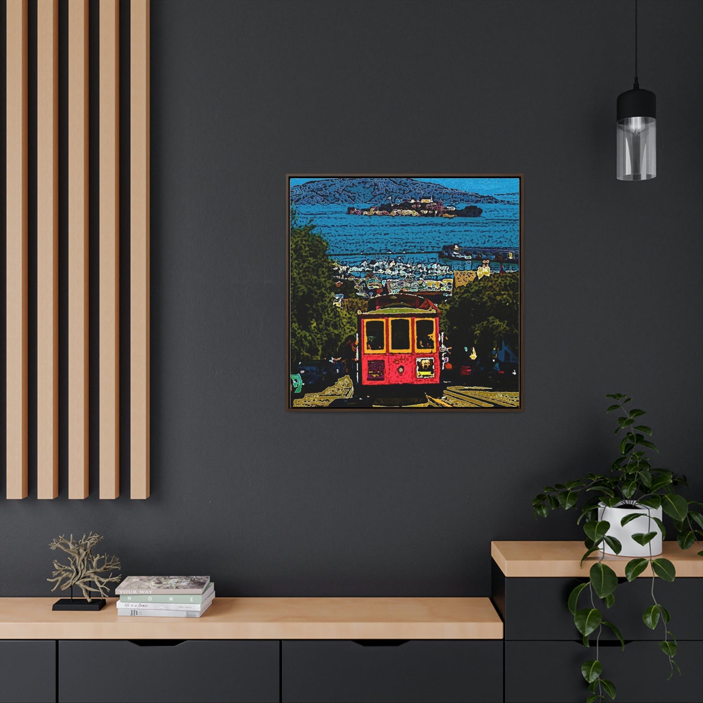 Gallery Canvas Wraps, Square Frame ... San Francisco ... 'A Rice-A-Roni-A-San Francisco Treat' ... "A Cable Car Classic" ... Family Archives: 1973 ... Original Works ...