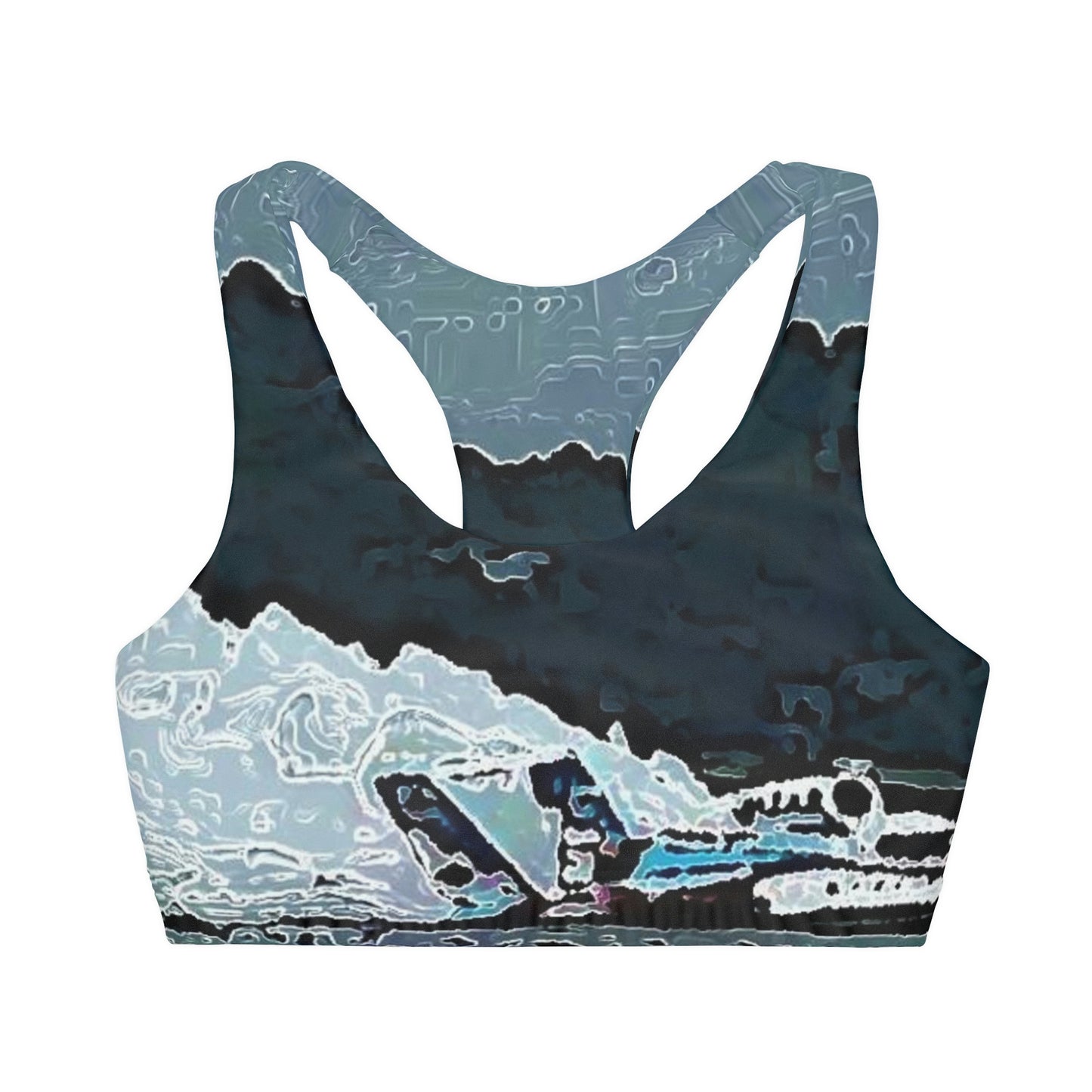 Girls' Double Lined Seamless Sports Bra ... Seattle Columbia Cup On Lake Washington ... "Dave Wilcox Heads For The Win" ... Associate Gift-Photo ... Original Works ...
