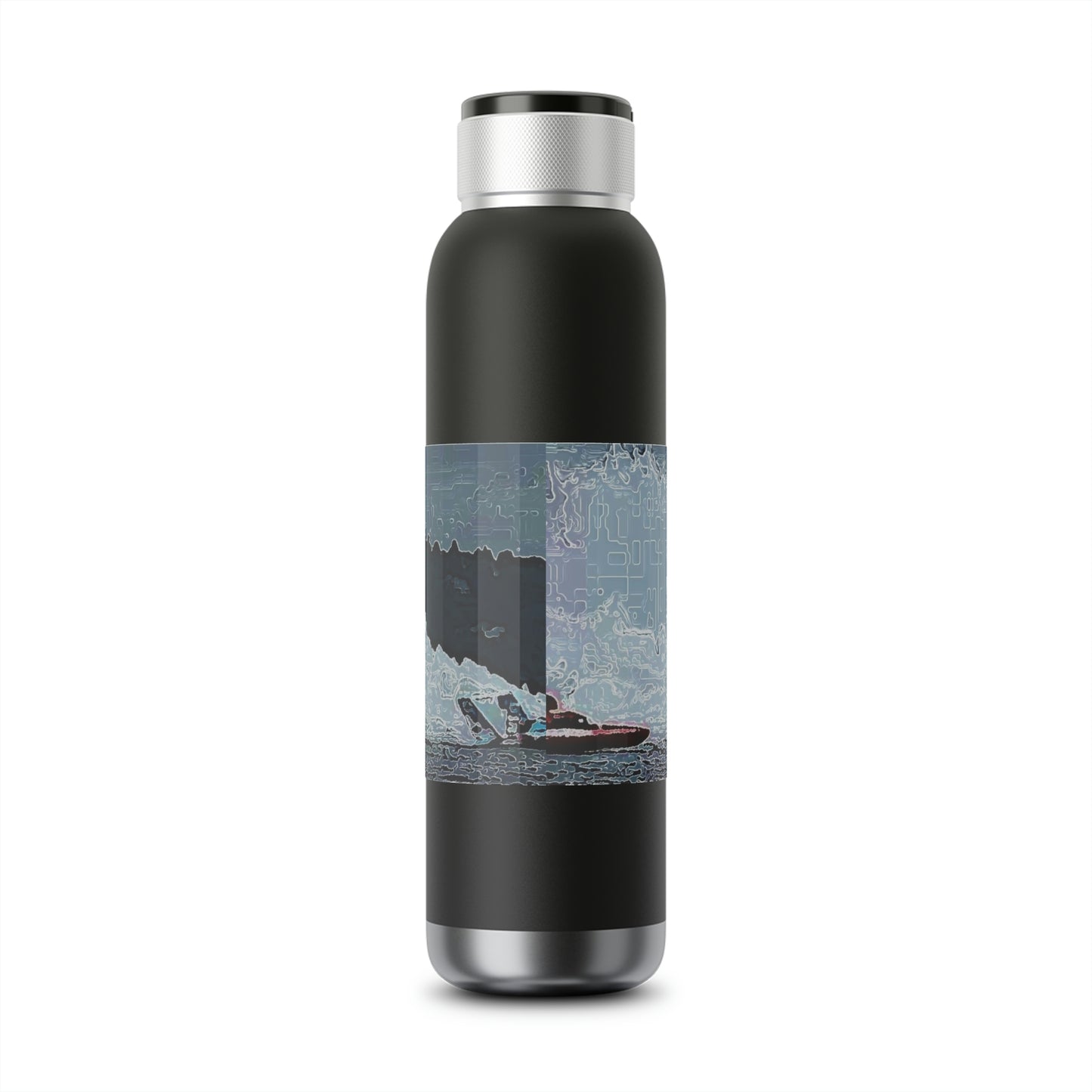 Soundwave Copper Vacuum Audio Bottle 22oz ... Seattle Columbia Cup On Lake Washington ... "Dave Wilcox Heads For The Win" ... Associate Gift-Photo ... Original Works ...
