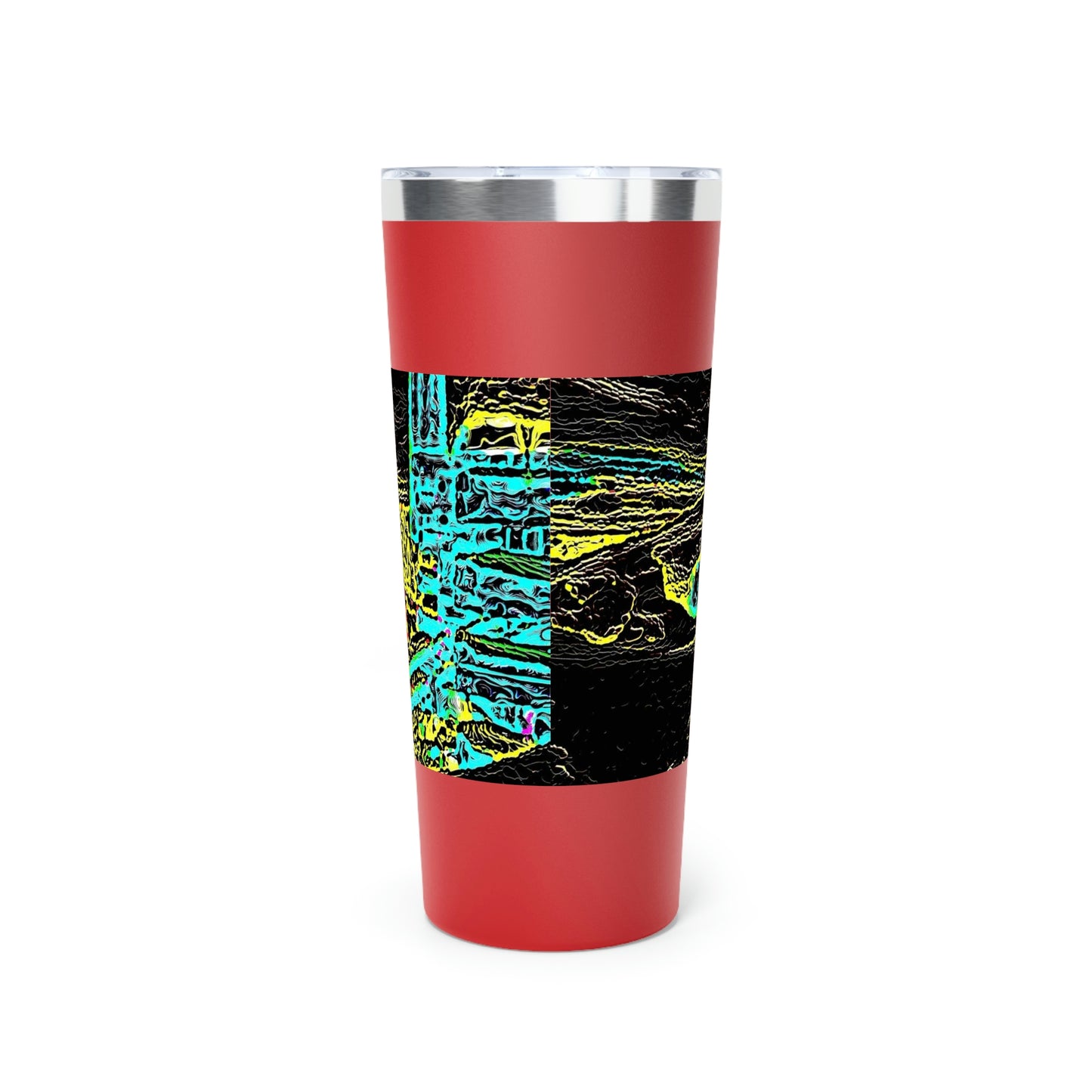 Copper Vacuum Insulated Tumbler, 22oz ... "Snow Vehicle In Snow Storm At-Rest" ... Circa 12Mar23 ... Central Idaho ... 18-Hours Rendering Time: Original Works ...