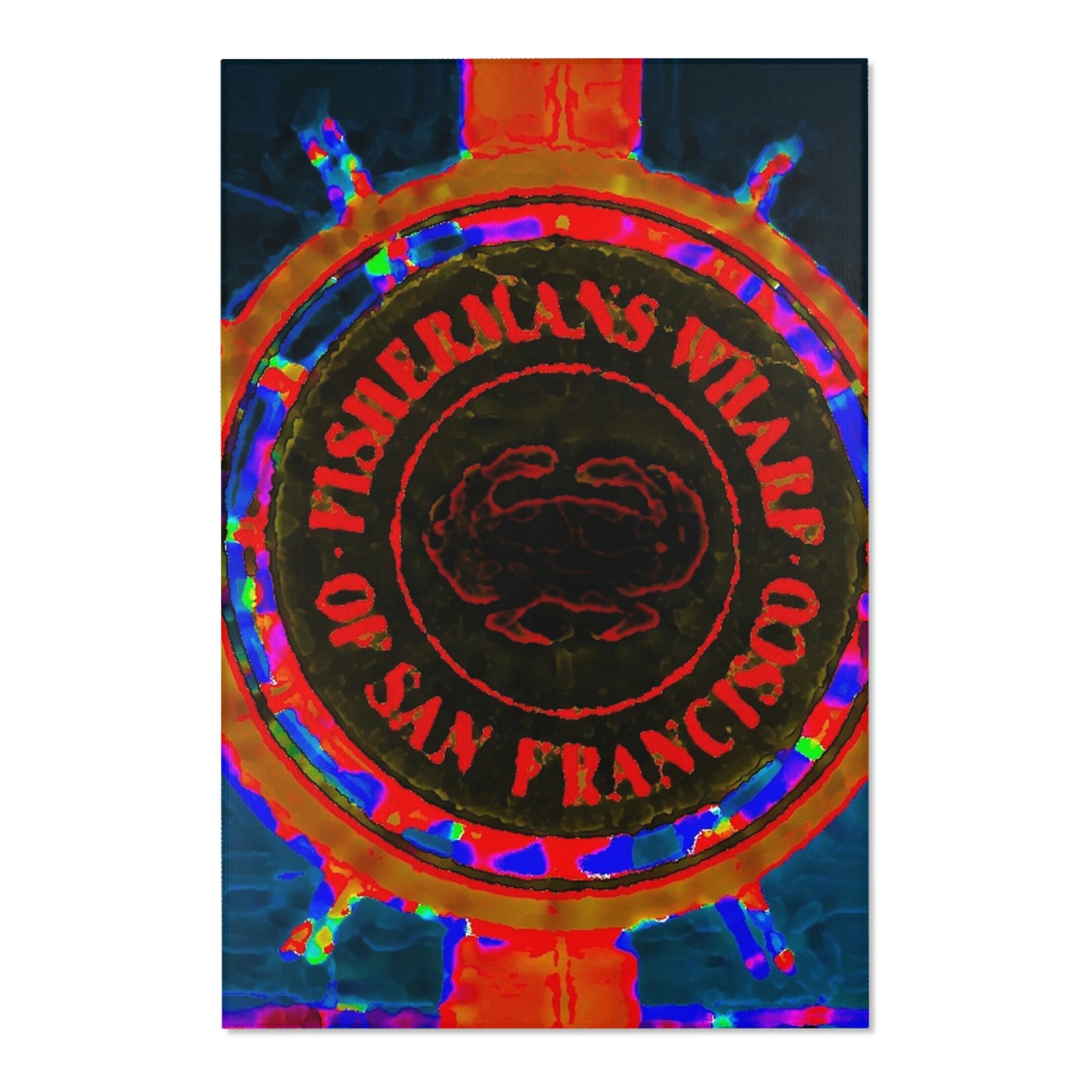 Area Rugs ...  "No.9 Fishermen's Grotto - Fishermen's Wharf, SF, California" ... Family Archives: 1970's ... Original Works ...