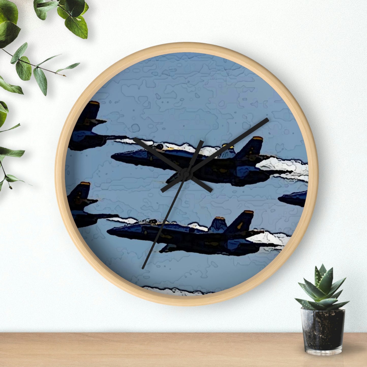 Wall clock ... Seattle Seafair ..."Blue Angels Run Over Lake Washington" ... Circa Mid 1980's ... Dr FJ Holt ... Original Works ...