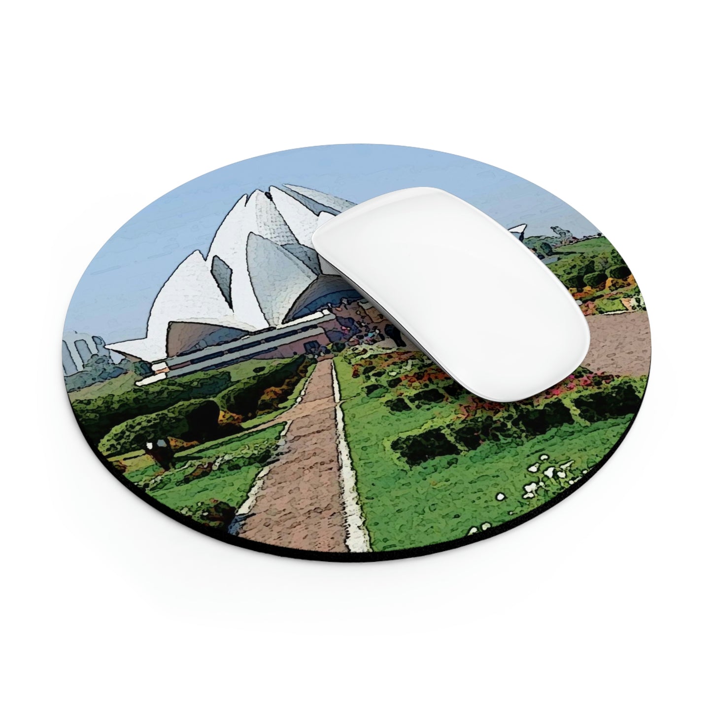 Mouse Pad ... 'Bahai'i House-Of-Worship' ... "Lotus Temple: Delhi, India, 2008" ... Original Works ...