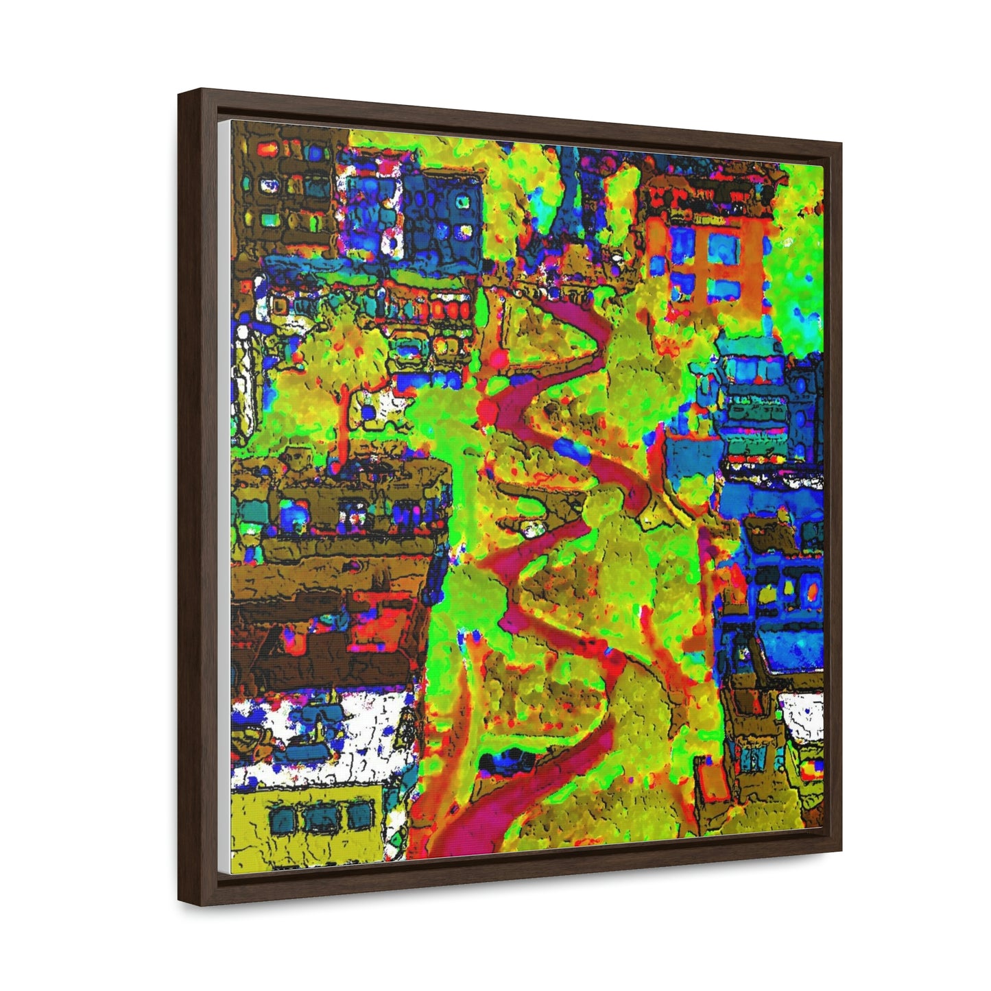 Gallery Canvas Wraps, Square Frame ... A Crazy Street ... 'Eight Winding Curve-Switchbacks' ... "Lombard Street, San Francisco, CA' ... Family Archives: 1970's ... Original Works ...