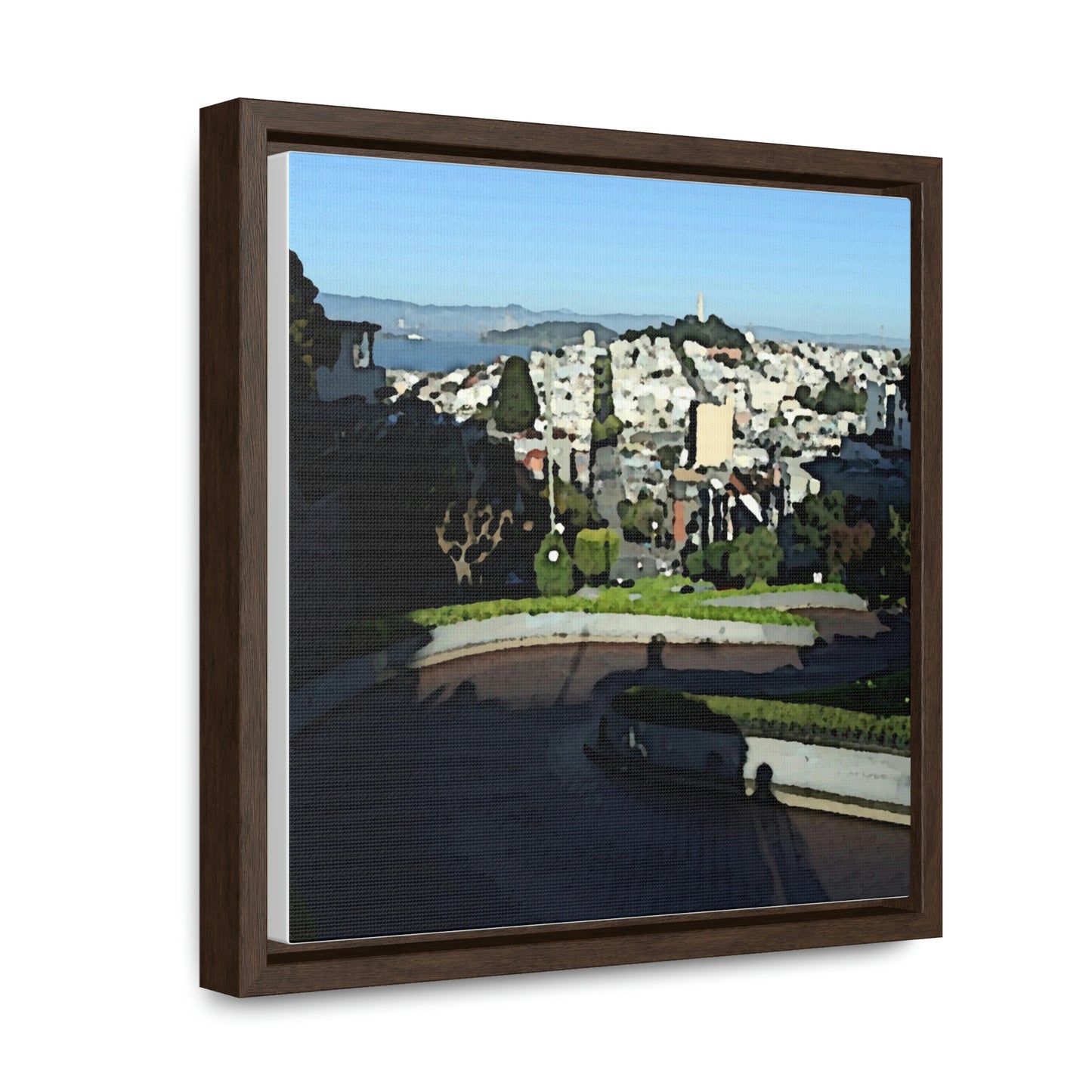 Gallery Canvas Wraps, Square Frame ...  "Lombard Street San Francisco, CA, USA" ... Family Archives 1970's ... Original Works ...