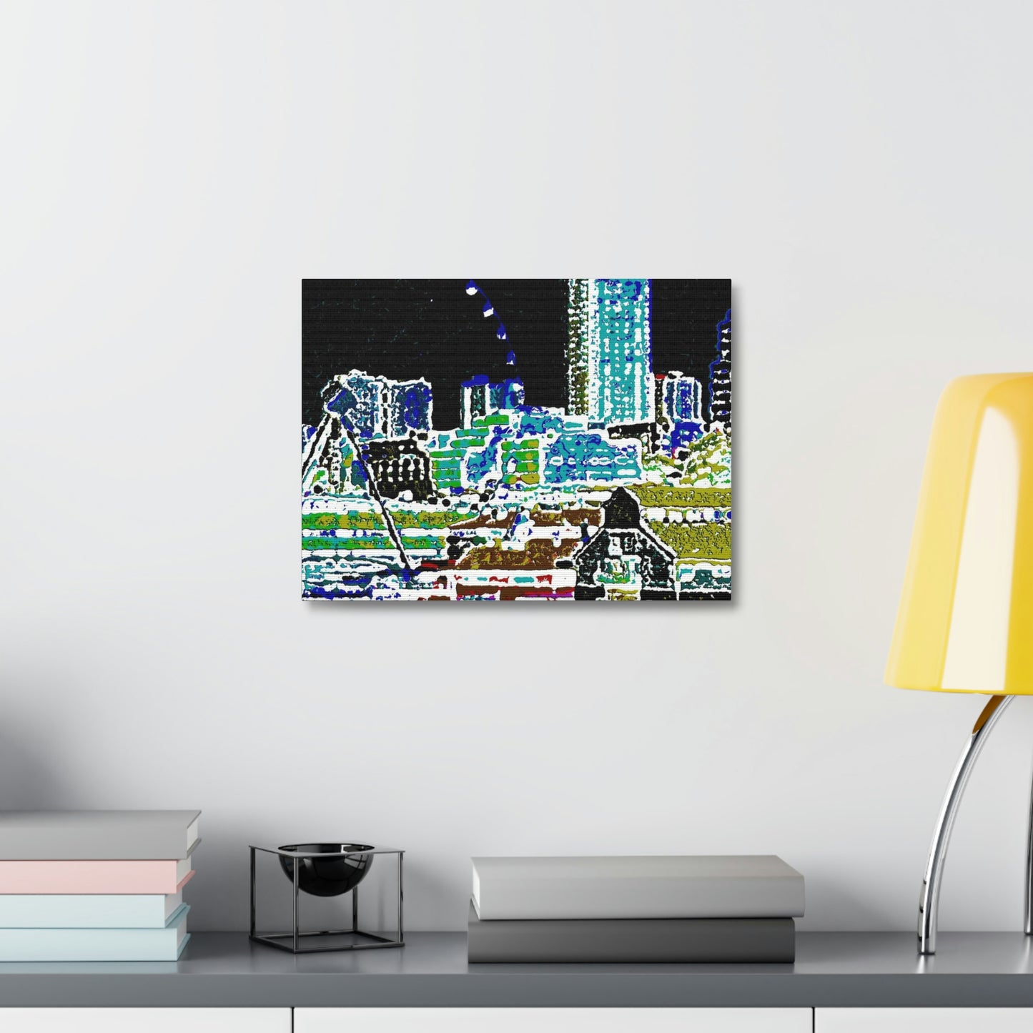 Satin Canvas, Stretched ... That Classic Wheel ... 'Seattle's Wheel' ... & An Old Classic Waterside Vendors ...  'Family Archives' ... Original Works ...