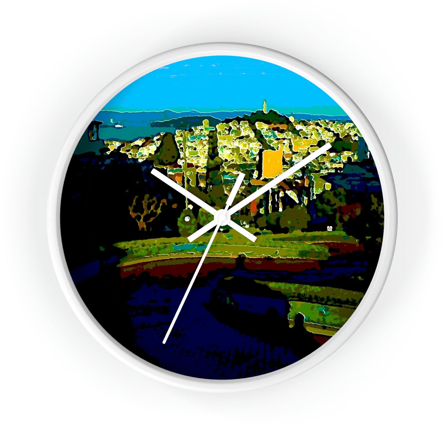 Wall clock ... "Lombard Street San Francisco, CA, USA" ... Family Archives 1970's ... Original Works ...