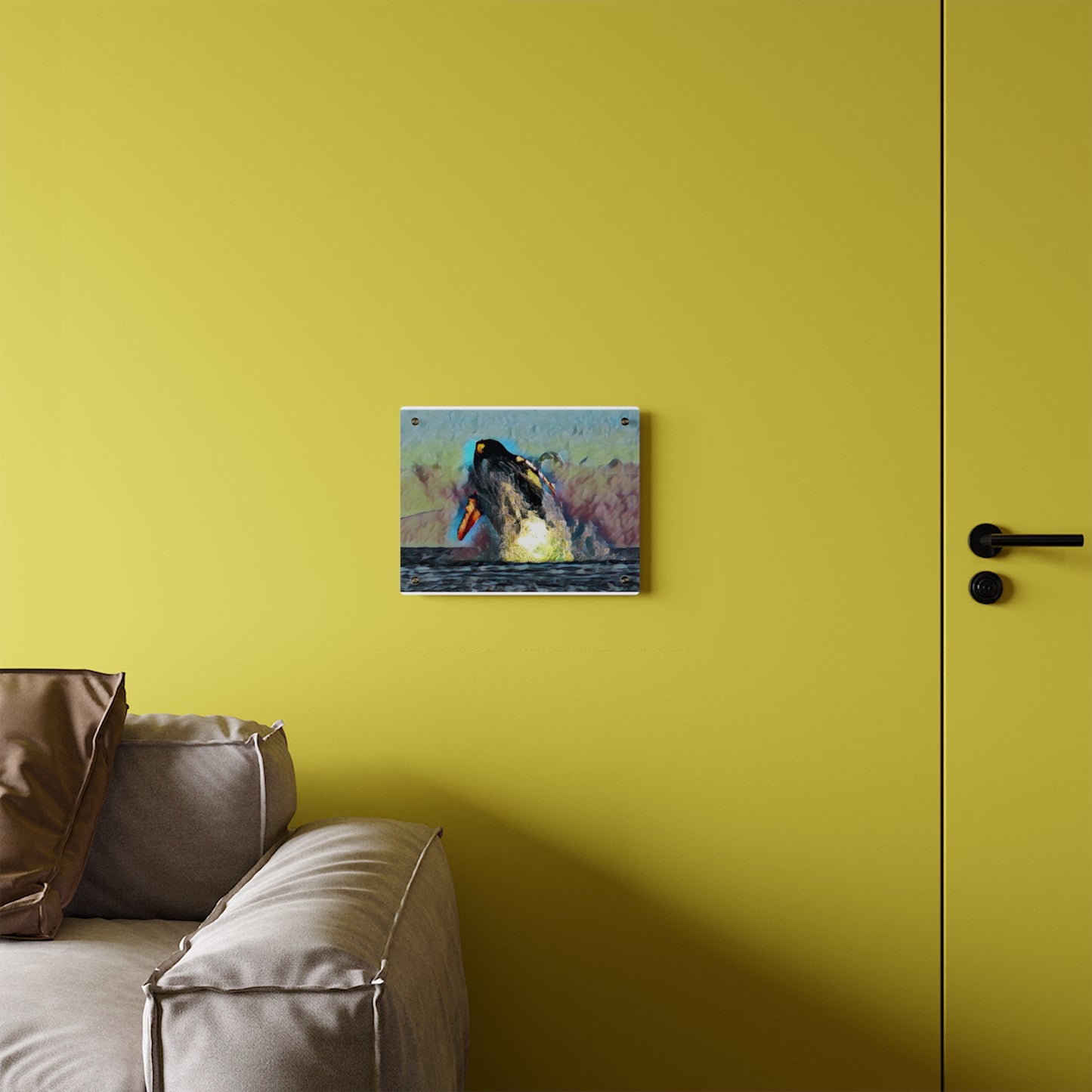 Acrylic Wall Art Panels ... An Extraordinary Humpback Breach ... 'With Explosive Energy' ... Family Archives (KPH) ... Circa: 21st Century. Maui, HI ... Original Works ...
