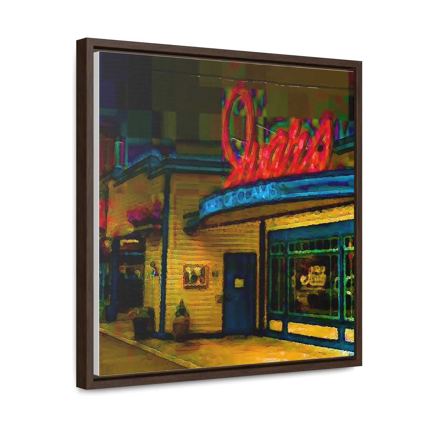 Gallery Canvas Wraps, Square Frame ...  In-A-Hurry & Stressed? ... Remember: Keep "Clam" ... Clam_Happy ...  'Ivars: Seattle Waterfront' ... Personal Archives ... Original Works ...