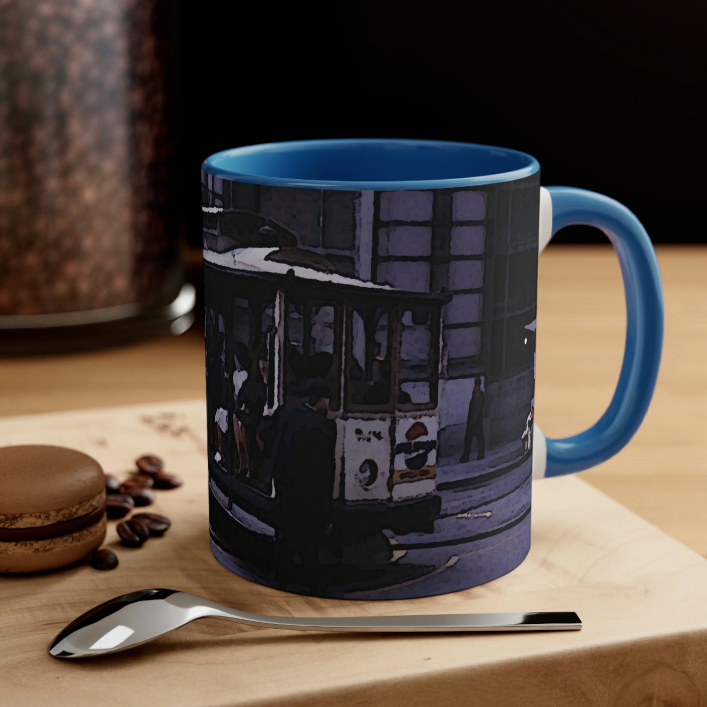 Accent Coffee Mug, 11oz ... San Francisco ... 'Rice-A-Roni-A-San Francisco Treat' ... "A Cable Car Classic" ... Family Archives: 1973 ... Original Works ...