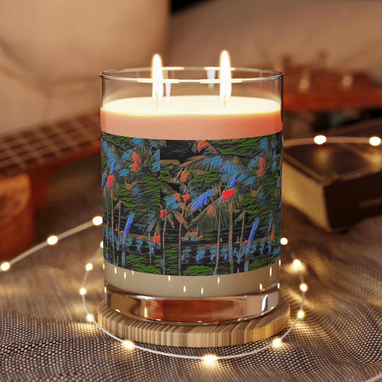 Scented Candle - Full Glass, 11oz ... "The Royal Hawai'ian: Waikiki Beach_Beach" ... Honolulu, HI ... Ocotber 2014 (Halloween) ... Original Works ...