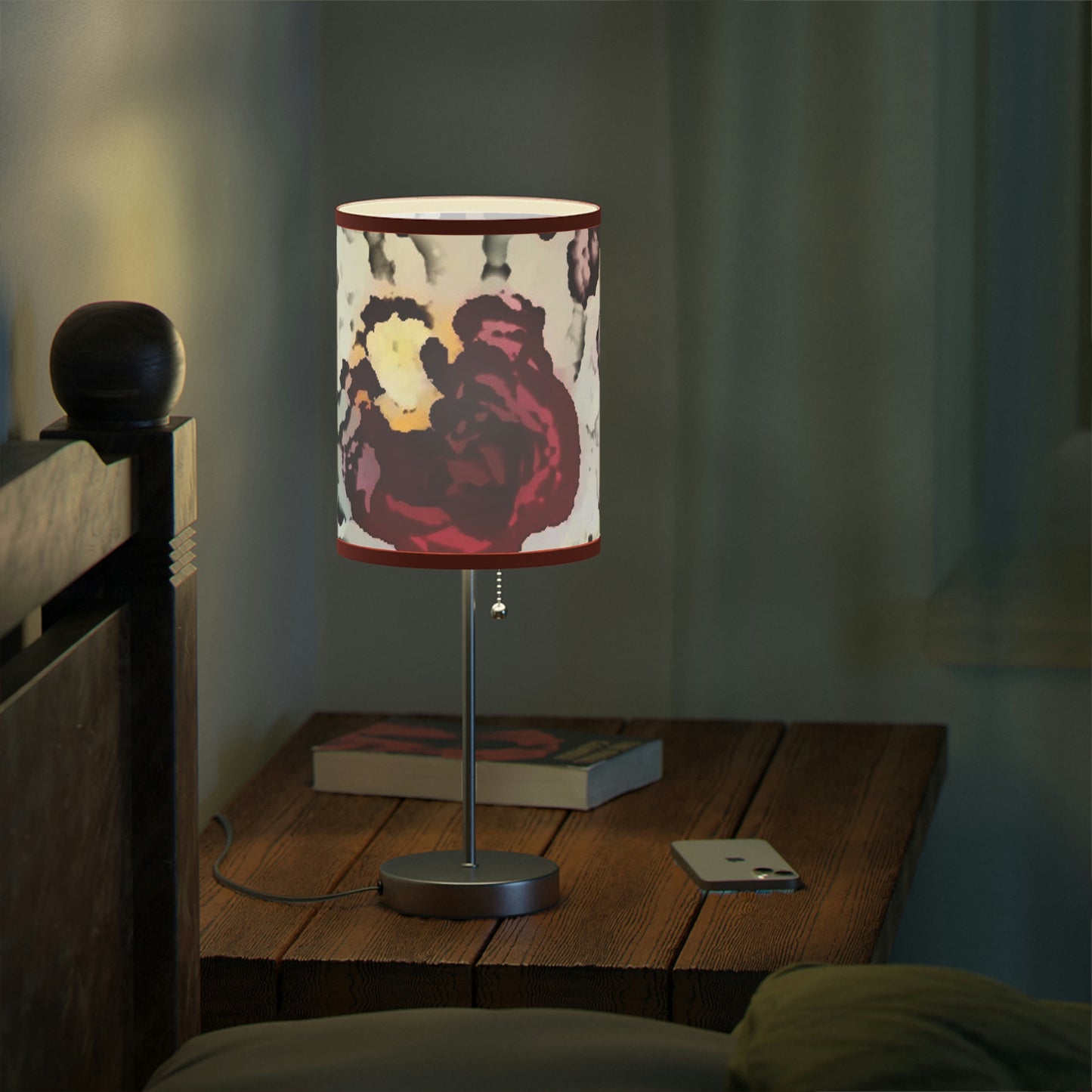 Lamp on a Stand, US|CA plug ... "A Friendly Flower" ... Pointsettia 'Pointing' ... Original Works ... (Supplied Photograph) ...
