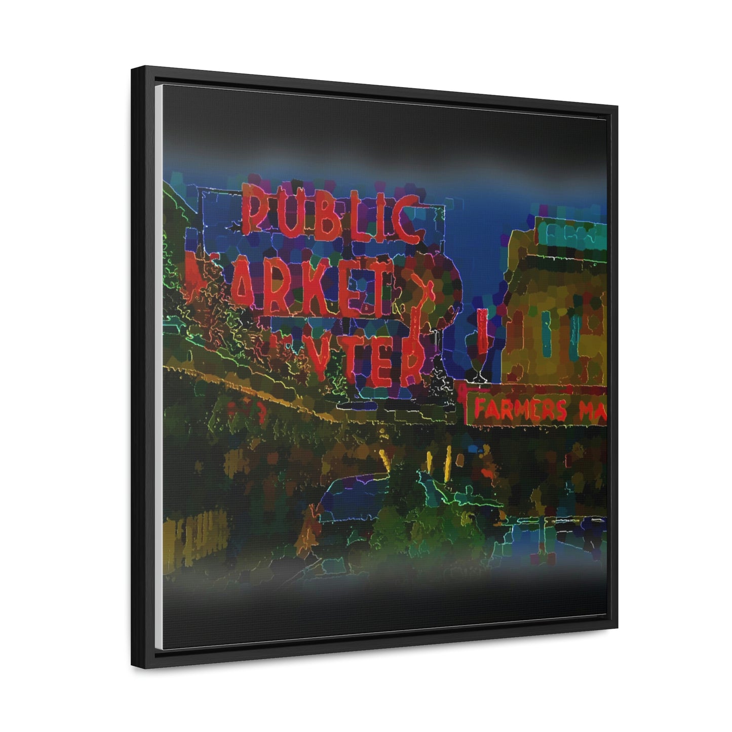 Gallery Canvas Wraps, Square Frame ... PPM: Pike Place Market ... Original Work ... Winter 2022 ...