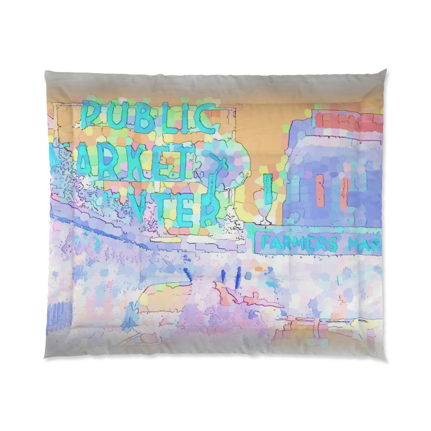 Comforter ... After A Wonderful Day At The Public Market ... "Sleep ... 'Not-Sleepless' In Seattle ..." Snore & Dream Away ...
