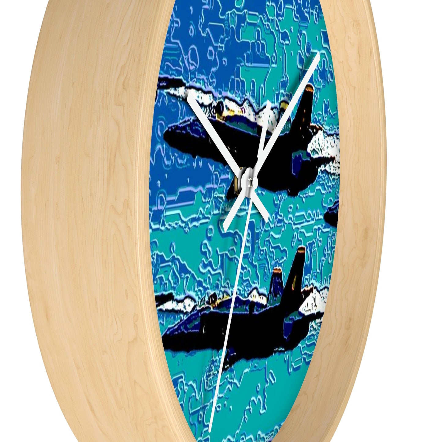 Wall clock ... Seattle Seafair ..."Blue Angels Run Over Lake Washington" ... Circa Mid 1980's ... Dr FJ Holt ... Original Works ...