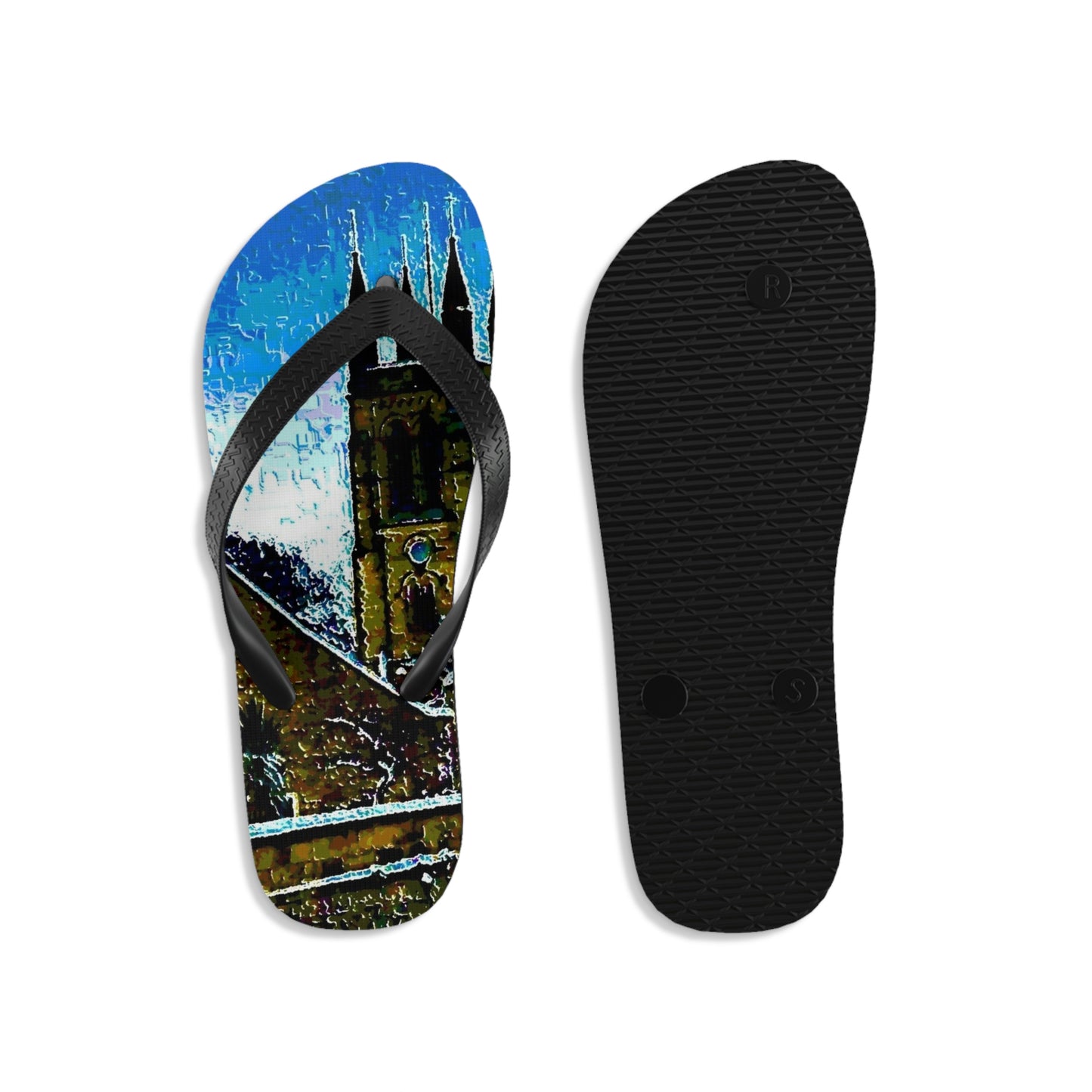 Unisex Flip-Flops ... Walikng The Streets & Alleys ... 'Strolling The Canals ... '  ... Original Works  ...