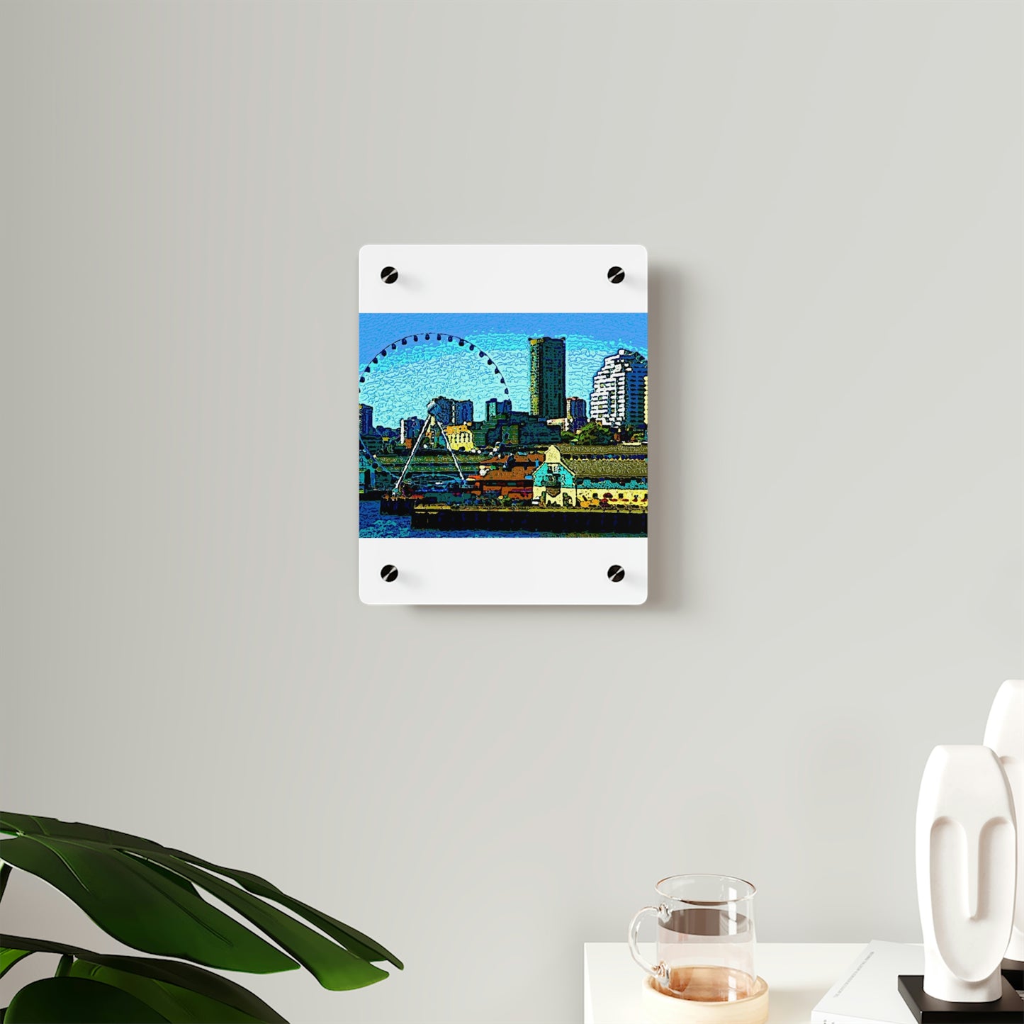 Acrylic Wall Art Panels ... That Classic Wheel ... 'Seattle's Wheel' ... & An Old Classic Waterside Vendors ...  'Family Archives' ... Original Works ...