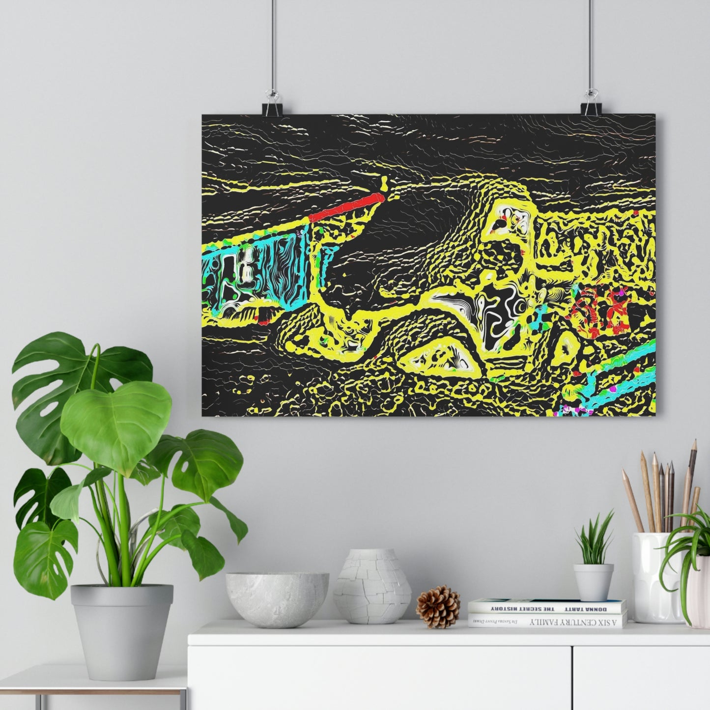 Giclée Art Print ... "Snow Vehicle In Snow Storm At-Rest" ... Circa 12Mar23 ... Central Idaho ... 18-Hours Rendering Time: Original Works ...