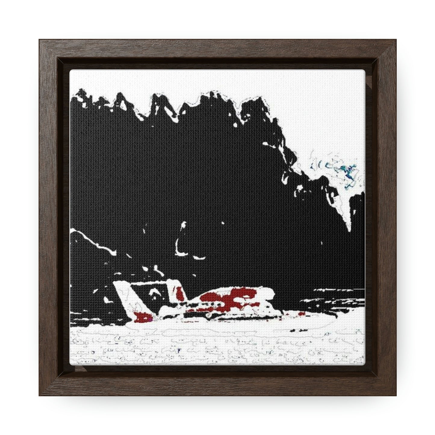 Gallery Canvas Wraps, Square Frame ...  Seattle Columbia Cup On Lake Washington ... "Dave Wilcox Heads For The Win" ... Associate Gift-Photo ... Original Works ...
