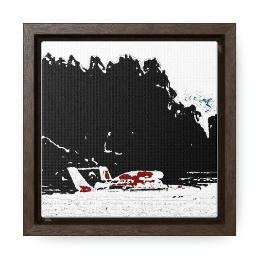 Gallery Canvas Wraps, Square Frame ...  Seattle Columbia Cup On Lake Washington ... "Dave Wilcox Heads For The Win" ... Associate Gift-Photo ... Original Works ...