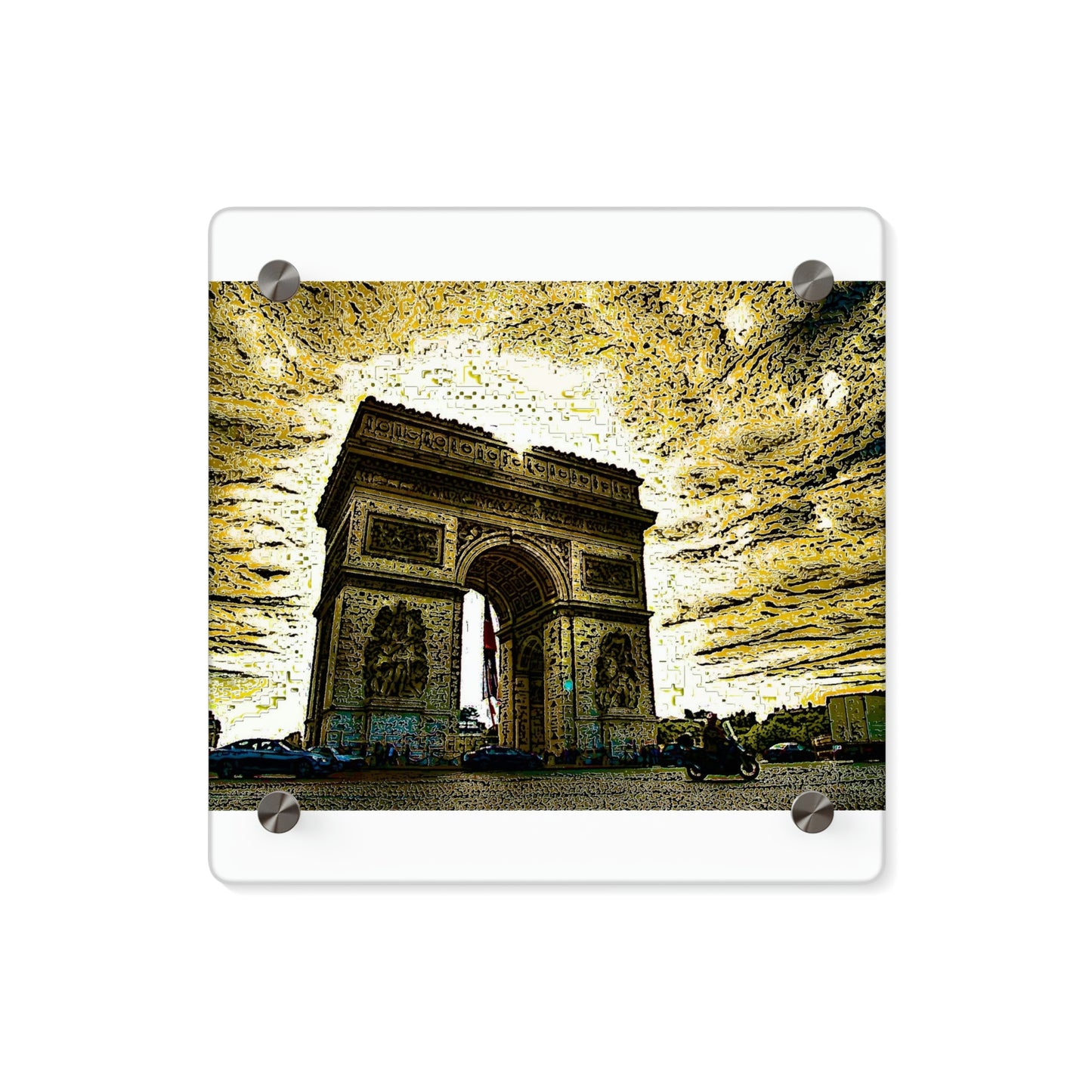 Acrylic Wall Art Panels ...  L'Arc de Triomphe ... 'Barbara Joan Bonnell-Holt Photo' ... Circa 1972 ... Oringinal Works ...