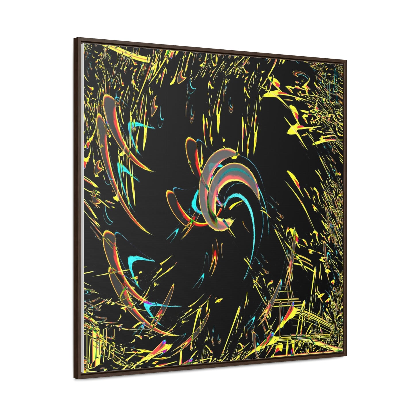 Gallery Canvas Wraps, Square Frame ... "Waning Moon" ... Central Idaho ... October 2022 ... Rendering Time: 22 Hours ... Original Works ...
