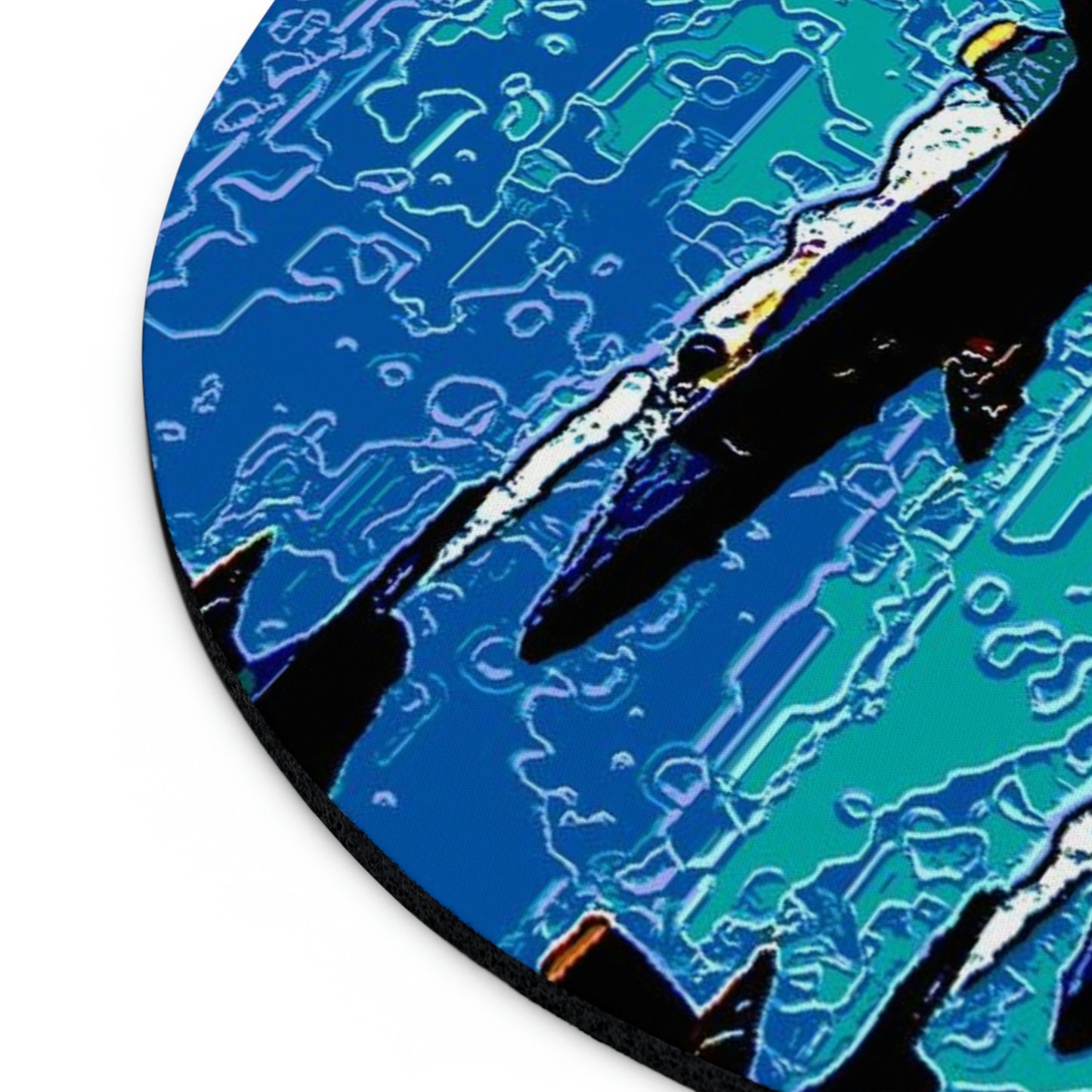Mouse Pad  ... Seattle Seafair ..."Blue Angels Run Over Lake Washington" ... Circa Mid 1980's ... Dr FJ Holt ... Original Works ...