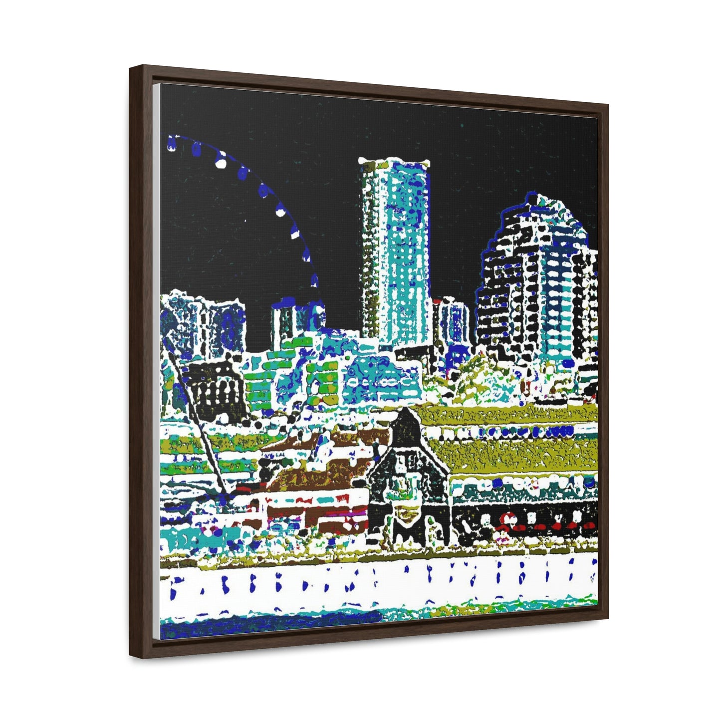 Gallery Canvas Wraps, Square Frame ... That Classic Wheel ... 'Seattle's Wheel' ... & Old Classic Waterside Vendors ...  'Family Archives' ... Original Works ...