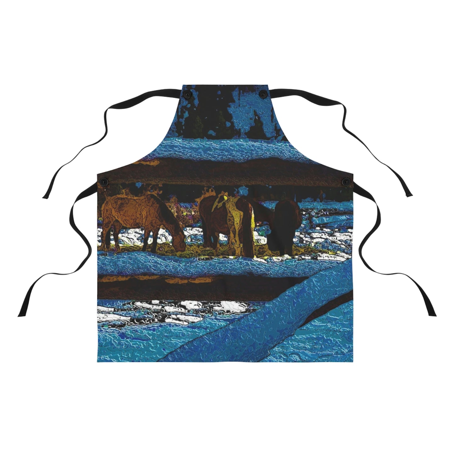 Apron ...  A Horse ... A Saddle ...  Foraging Through The Snow ...  An_Asses 'Cry' ... Central Idaho, November 2022 ...  Original Works ..