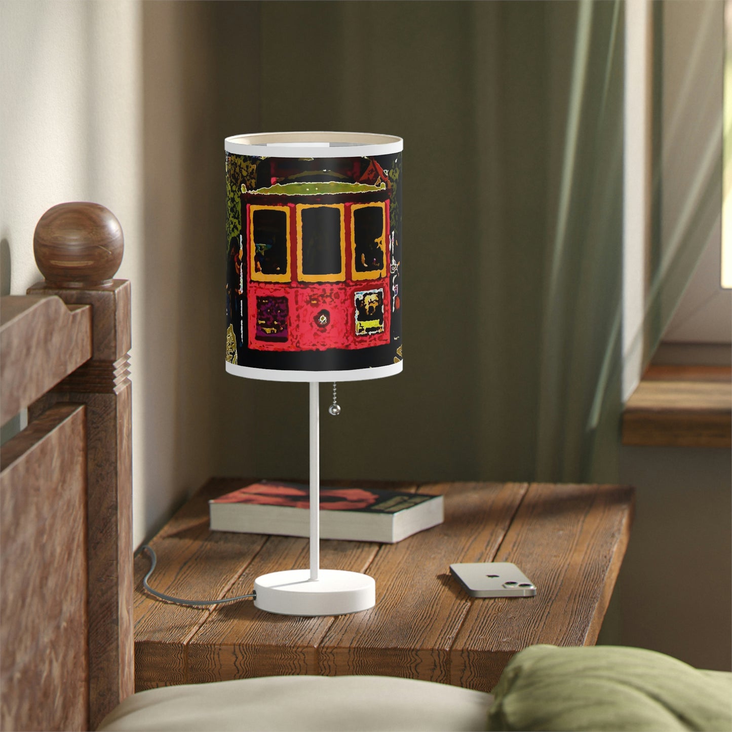 Lamp on a Stand, US|CA plug ... San Francisco ... 'A Rice-A-Roni-A-San Francisco Treat' ... "A Cable Car Classic" ... Family Archives: 1973 ... Original Works ...