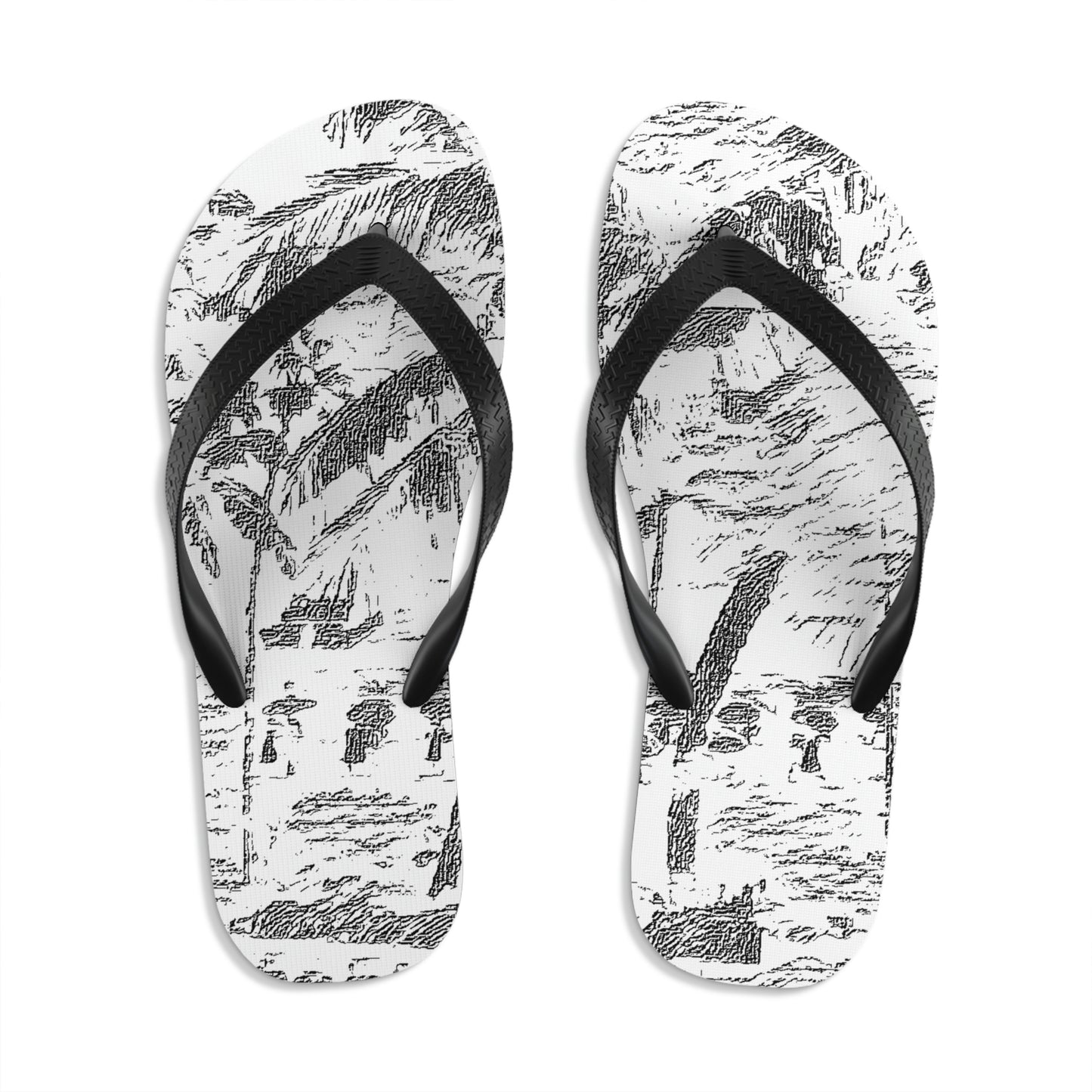 Unisex Flip-Flops ... "The Royal Hawai'ian: Waikiki Beach_Beach" ... Honolulu, HI ... Ocotber 2014 (Halloween) ... Original Works ...