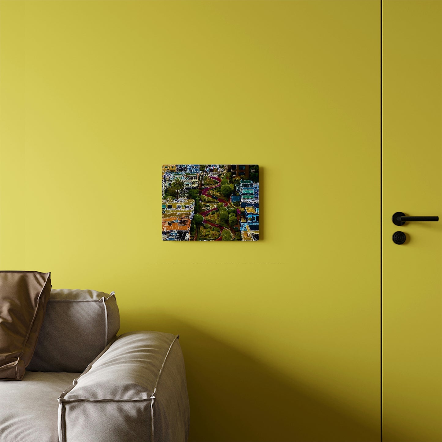 Acrylic Wall Art Panels ... A Crazy Street ... 'Eight Winding Curve-Switchbacks' ... "Lombard Street, San Francisco, CA' ... Family Archives: 1970's ... Original Works ...