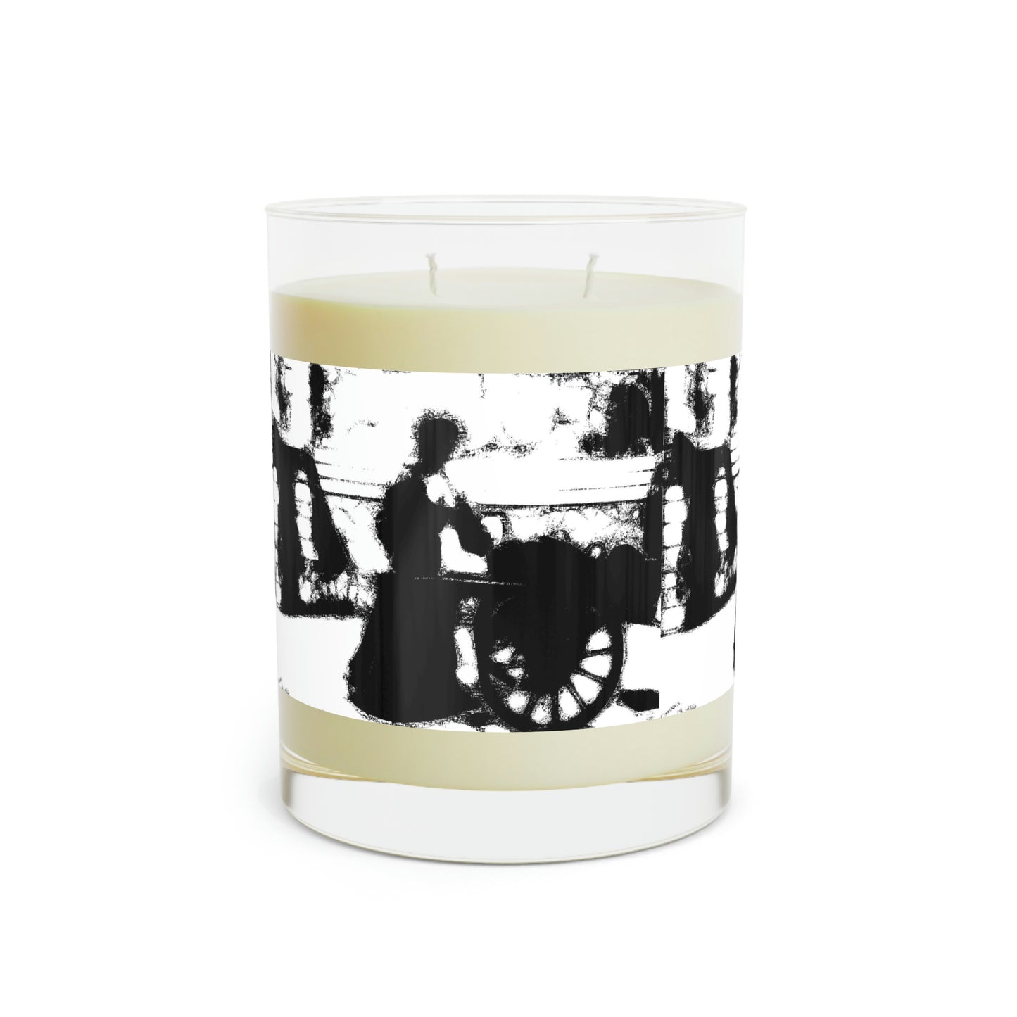 Scented Candle - Full Glass, 11oz ... Dublin's "Molly Malone Along Grafton Street" ... Cryin' Cockels & Muscles Alive-Alive-Oh ... Circa 2003 ... Original Works ...