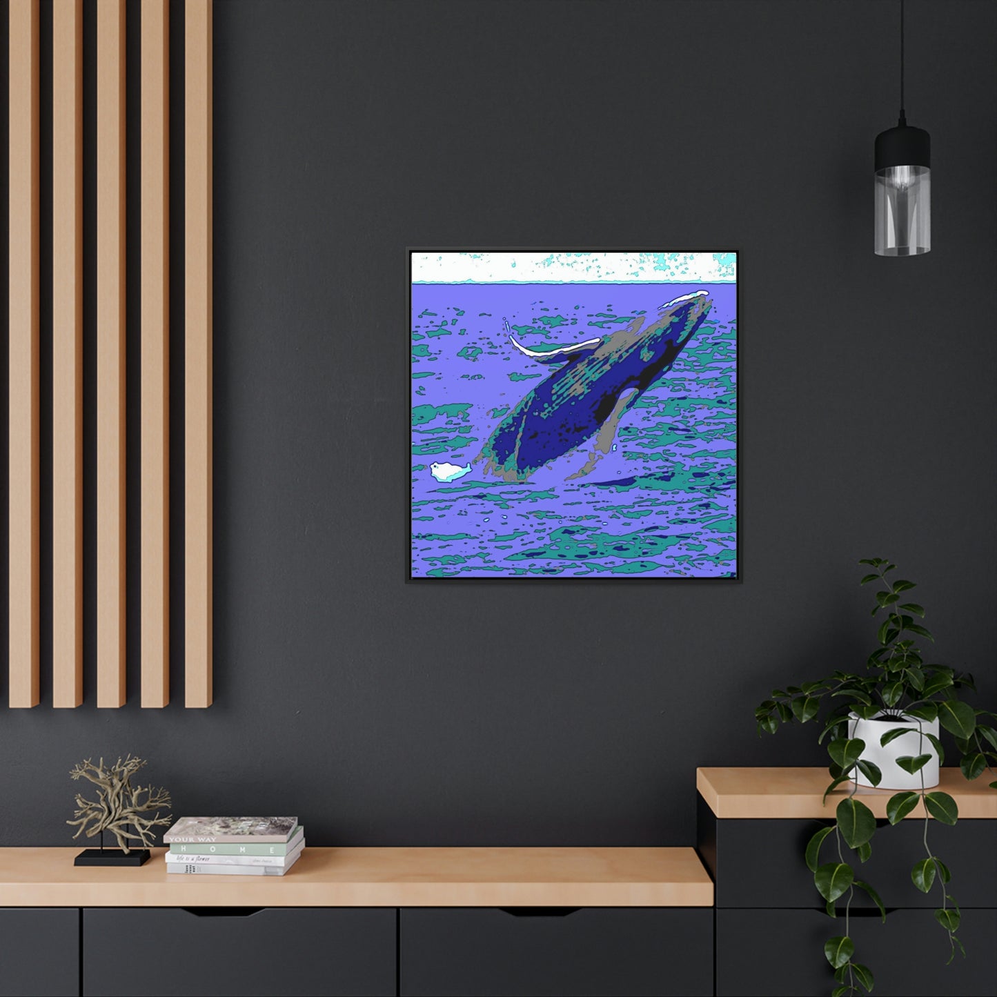Gallery Canvas Wraps, Square Frame ... Baby Humpback Breaching ... Maui, HI: April 2022 ... "Family Archives: KPH" ... Original Works ...
