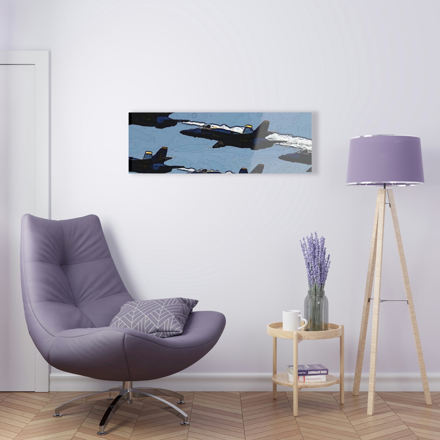 Acrylic Prints ... Seattle Seafair ..."Blue Angels Run Over Lake Washington" ... Circa Mid 1980's ... Dr FJ Holt ... Original Works ...