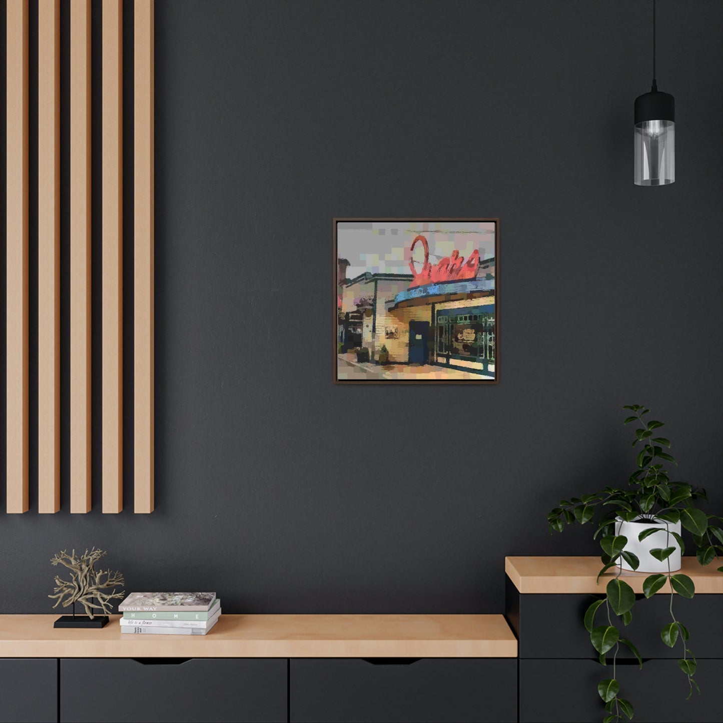 Gallery Canvas Wraps, Square Frame ...  In-A-Hurry & Stressed? ... Remember: Keep "Clam" ... Clam_Happy ...  'Ivars: Seattle Waterfront' ... Personal Archives ... Original Works ...