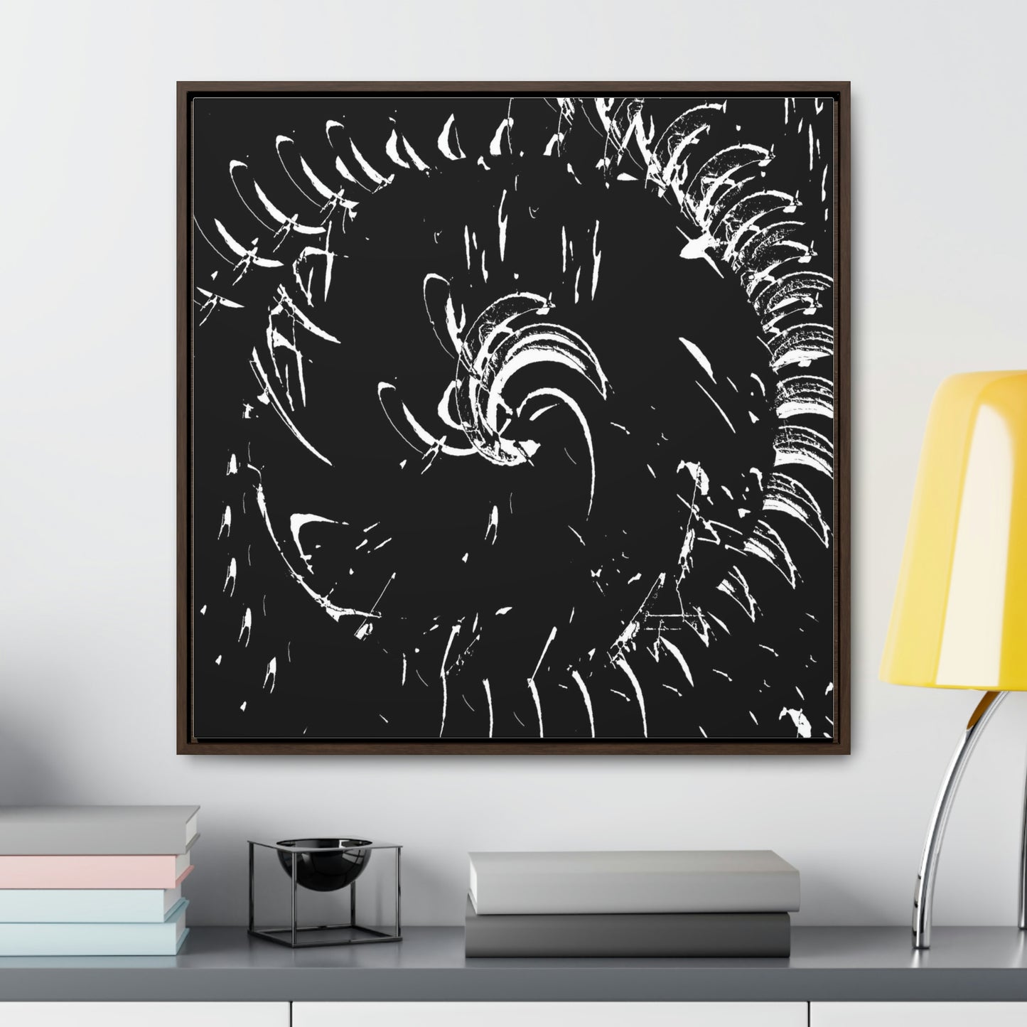 Gallery Canvas Wraps, Square Frame ... "Waning Moon" ... Central Idaho ... October 2022 ... Rendering Time: 22 Hours ... Original Works ...