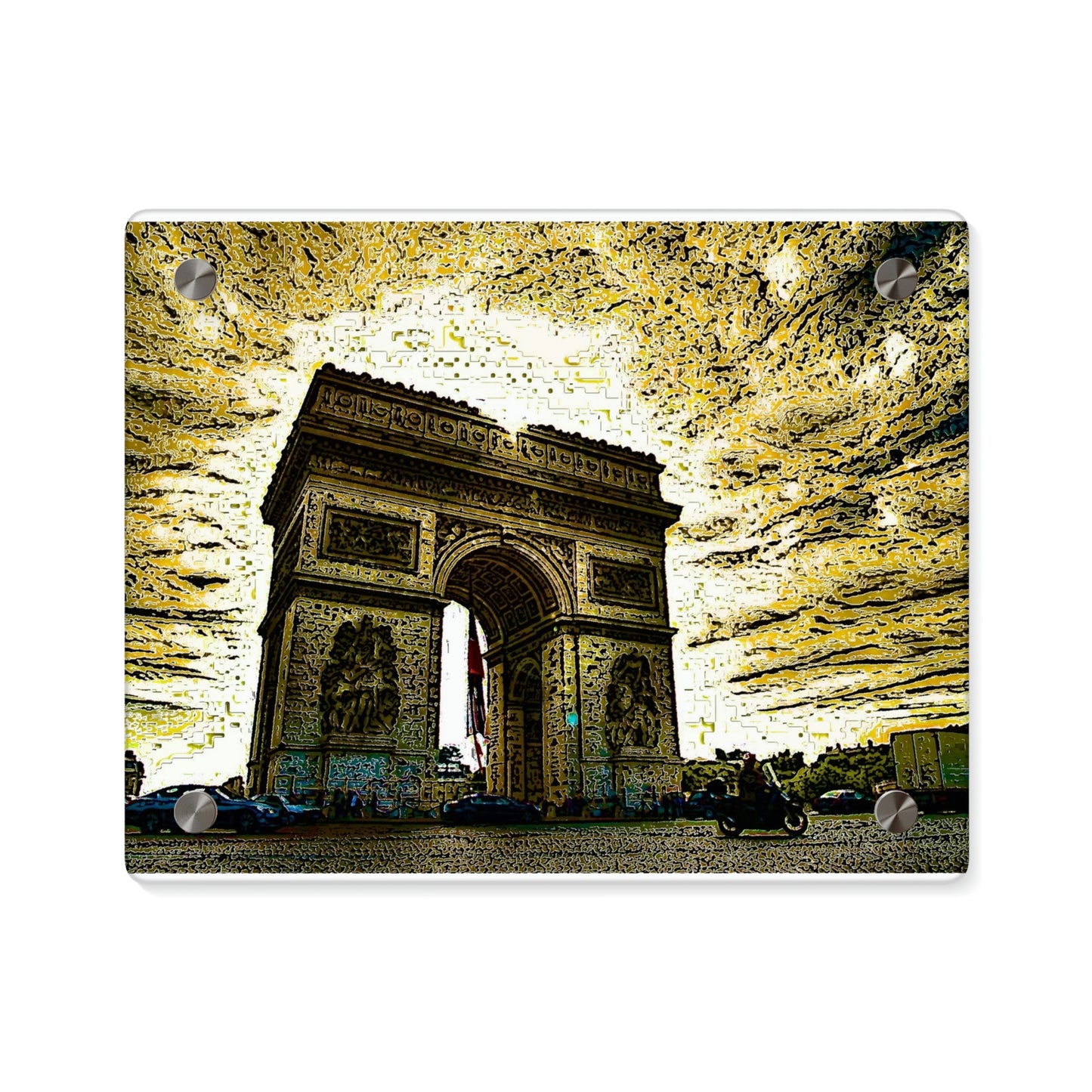 Acrylic Wall Art Panels ...  L'Arc de Triomphe ... 'Barbara Joan Bonnell-Holt Photo' ... Circa 1972 ... Oringinal Works ...