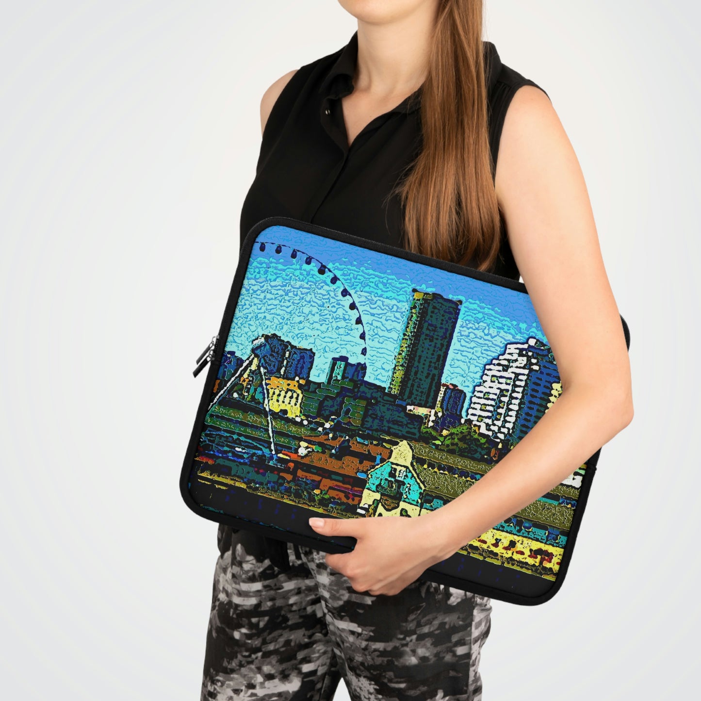 Laptop Sleeve ... That Classic Wheel ... 'Seattle's Wheel' ... & Old Classic Waterside Vendors ...  'Family Archives' ... Original Works ...