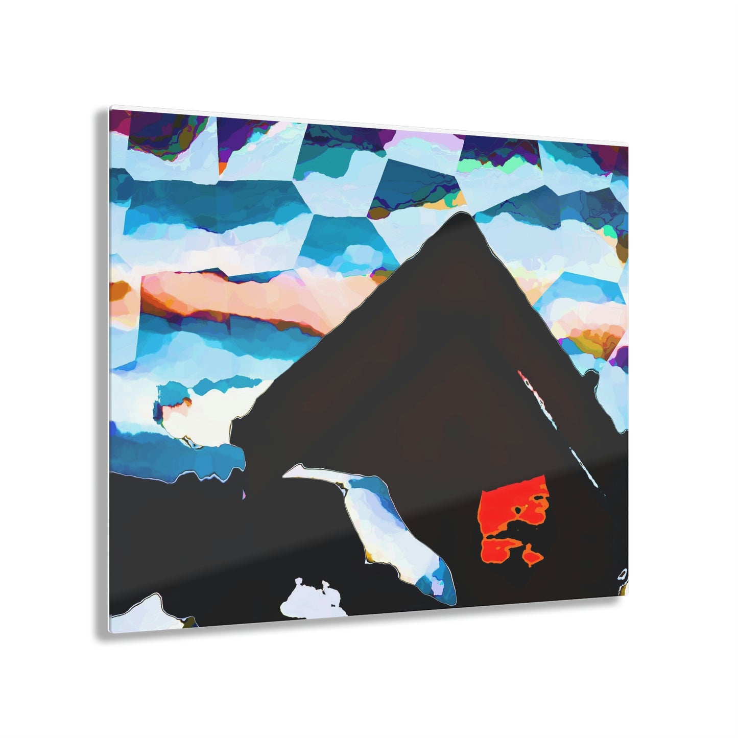 Acrylic Prints ... After An Intense Snow Storm ... 'Digging Out' ... A Vehicle & Cabin "In The Mountains" ... March 2023 ... Original Works ...
