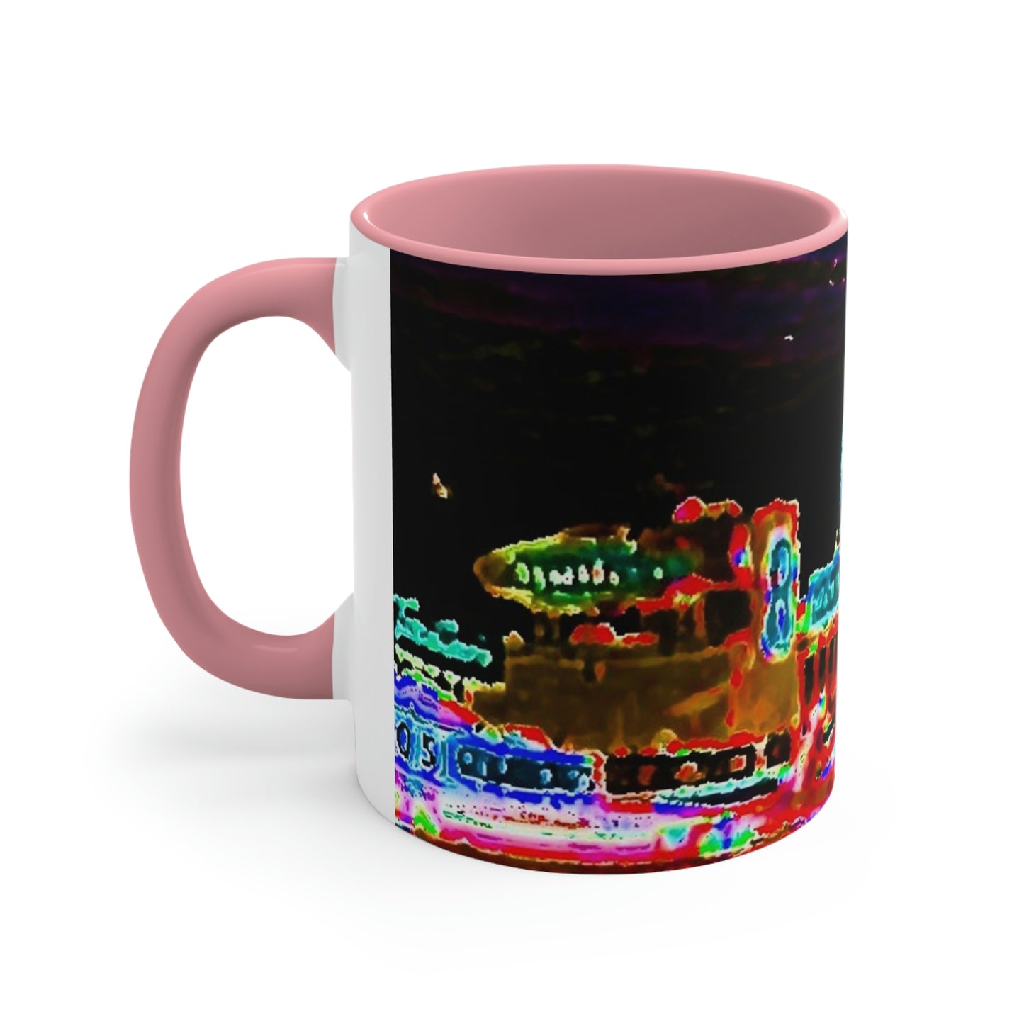 Accent Coffee Mug, 11oz ... "No.9 Fishermen's Grotto - Fishermen's Wharf, SF, California" ... Family Archives: 1970's ... Original Works ...